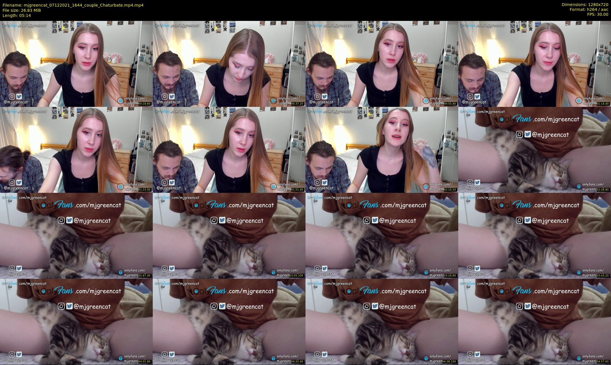 mjgreencat — 6 minute Chaturbate female cam show recording, 720p, Dec 7, 2021