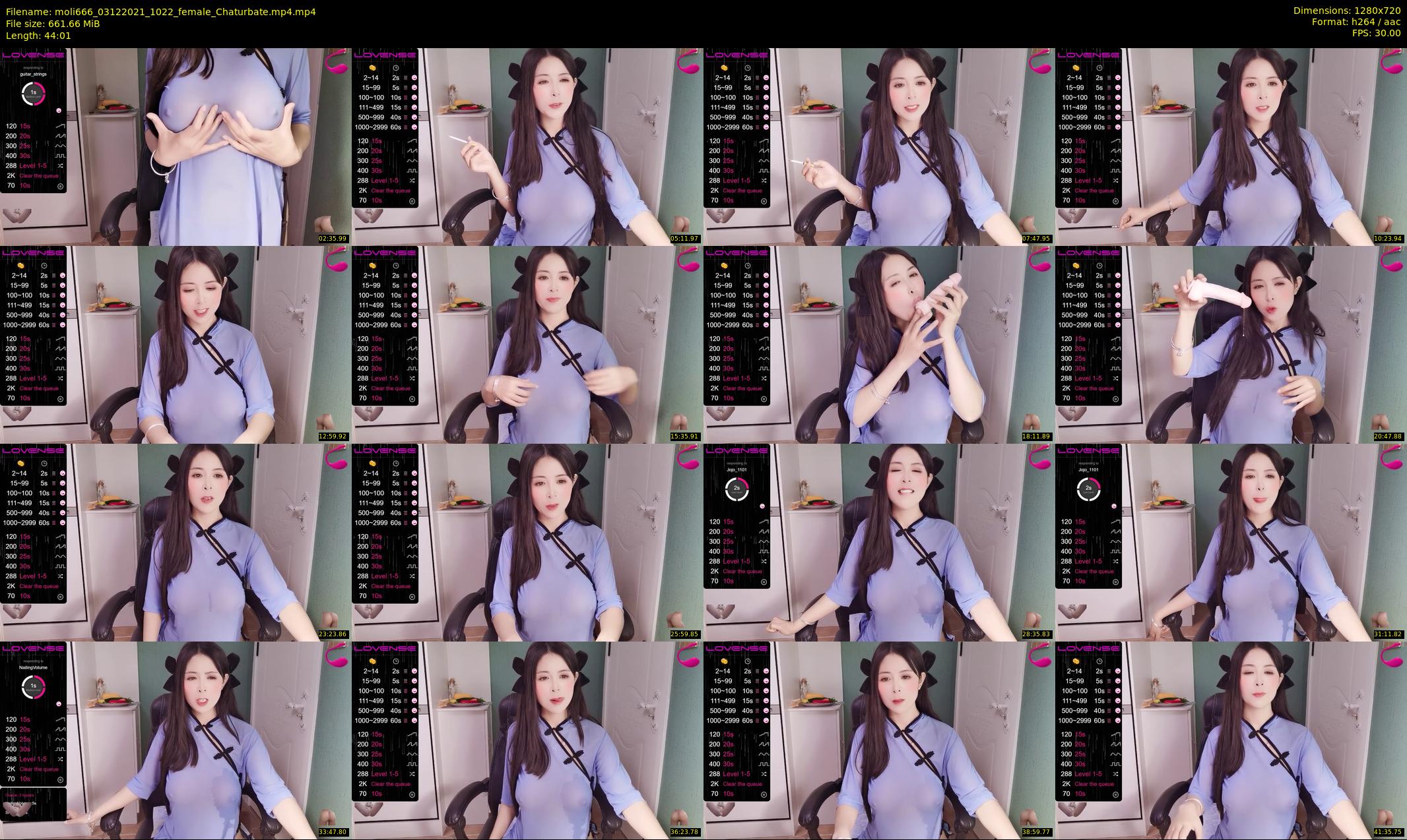 moli666 — 45 minute Chaturbate female cam show recording, 720p, Dec 3, 2021