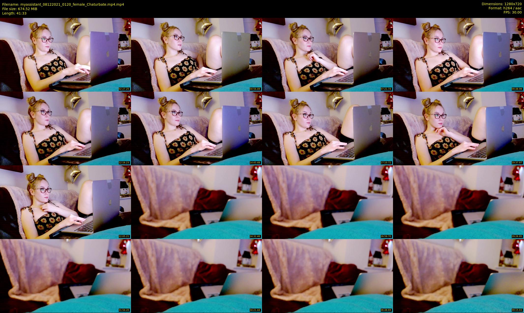 myassistant — 42 minute Chaturbate female cam show recording, 720p, Dec 8, 2021