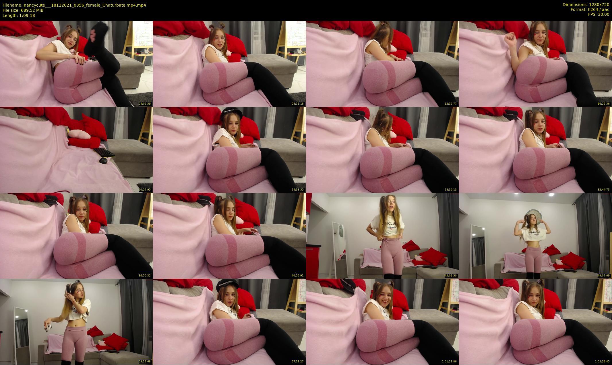 nancycute__ — 70 minute Chaturbate female cam show recording, 720p, Nov 18, 2021