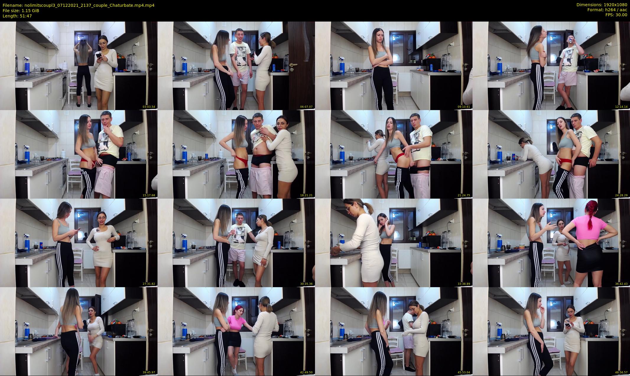 nolimitscoupl3 — 52 minute Chaturbate couple cam show recording, 1080p, Dec 7, 2021