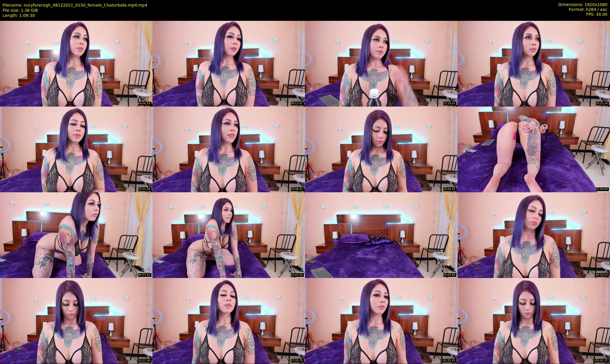 nuryforerogh — 70 minute Chaturbate female cam show recording, 1080p, Dec 8, 2021