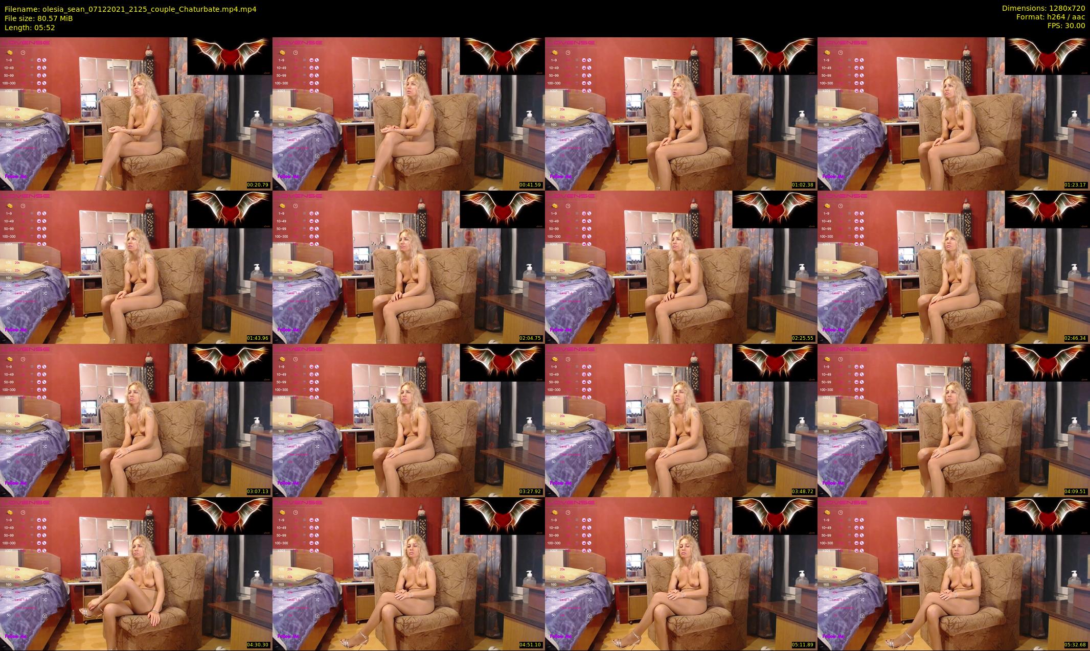 olesia_sean — 6 minute Chaturbate couple cam show recording, 720p, Dec 7, 2021