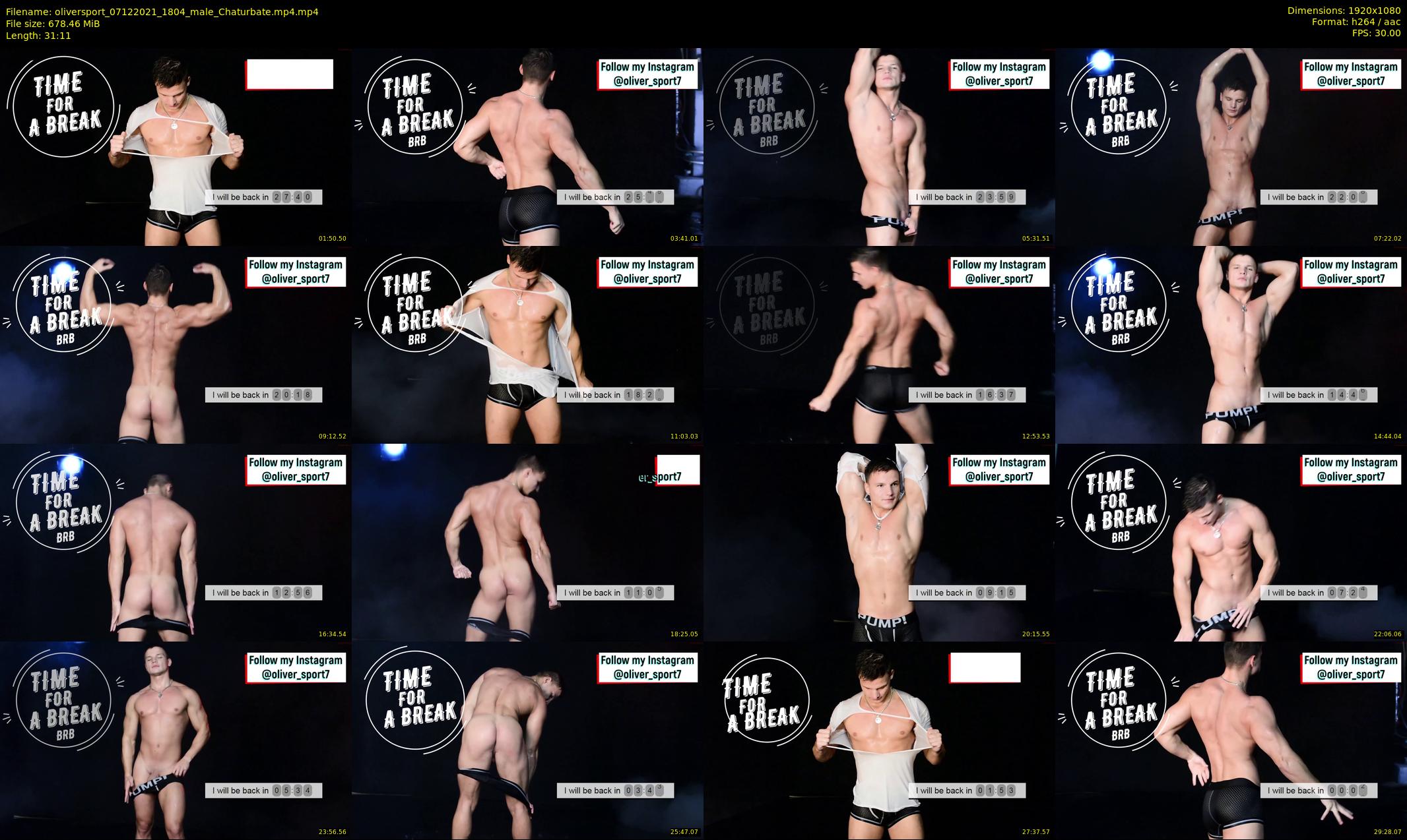 oliversport — 32 minute Chaturbate male cam show recording, 1080p, Dec 7, 2021