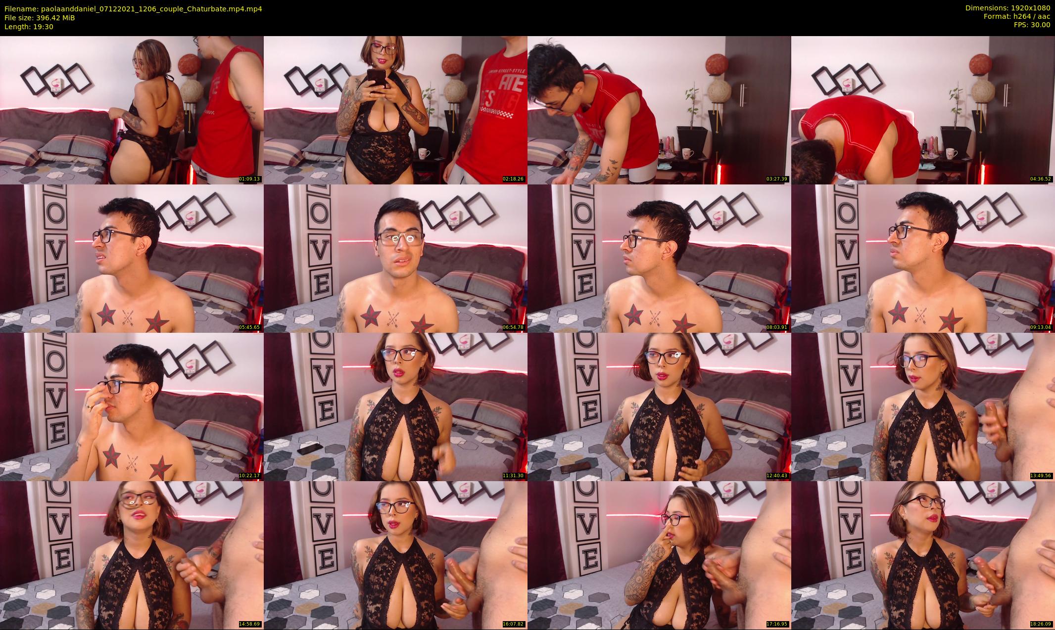 paolaanddaniel — 20 minute Chaturbate couple cam show recording, 1080p, Dec 7, 2021