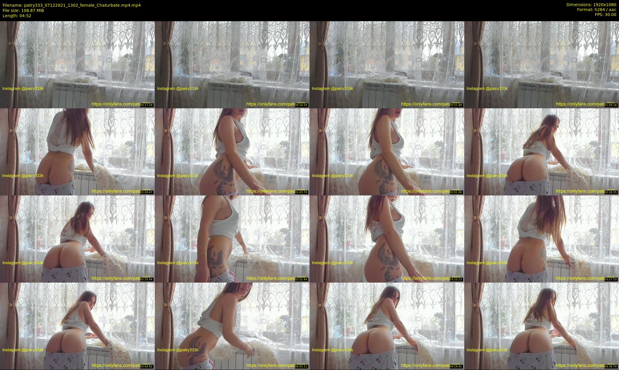 patry333 — 5 minute Chaturbate female cam show recording, 1080p, Dec 7, 2021