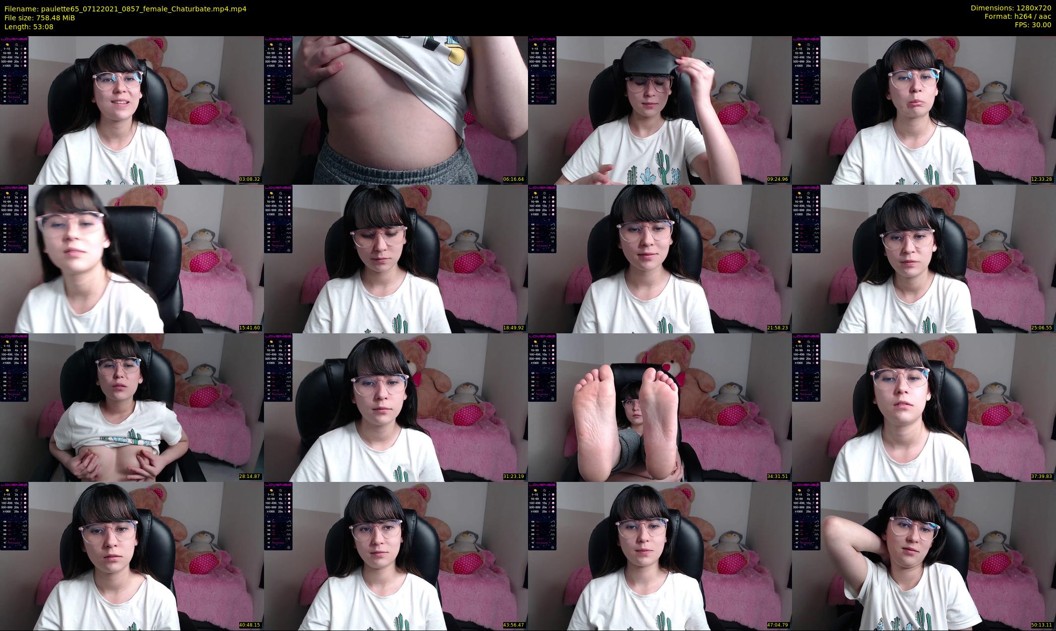 paulette65 — 54 minute Chaturbate female cam show recording, 720p, Dec 7, 2021