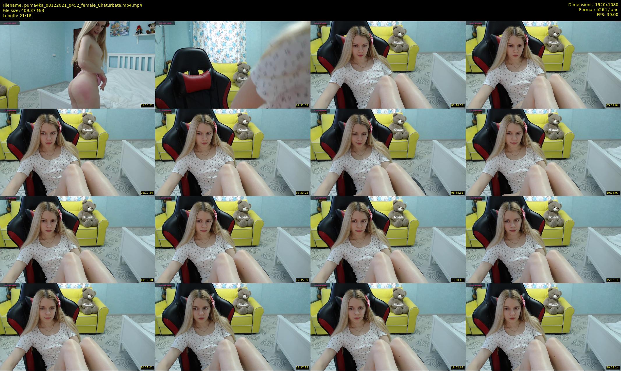 puma4ka — 22 minute Chaturbate female cam show recording, 1080p, Dec 8, 2021