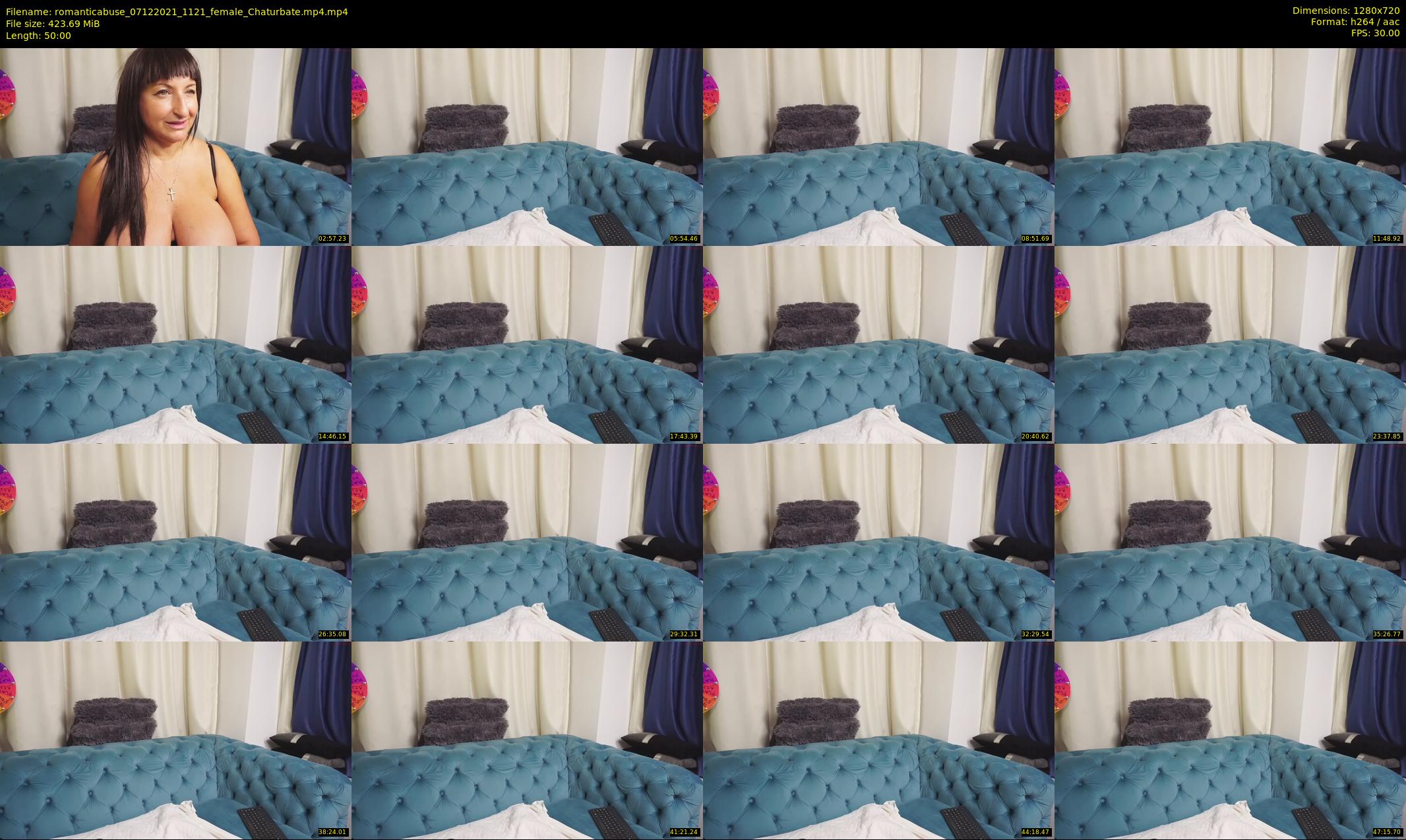 romanticabuse — 50 minute Chaturbate female cam show recording, 720p, Dec 7, 2021