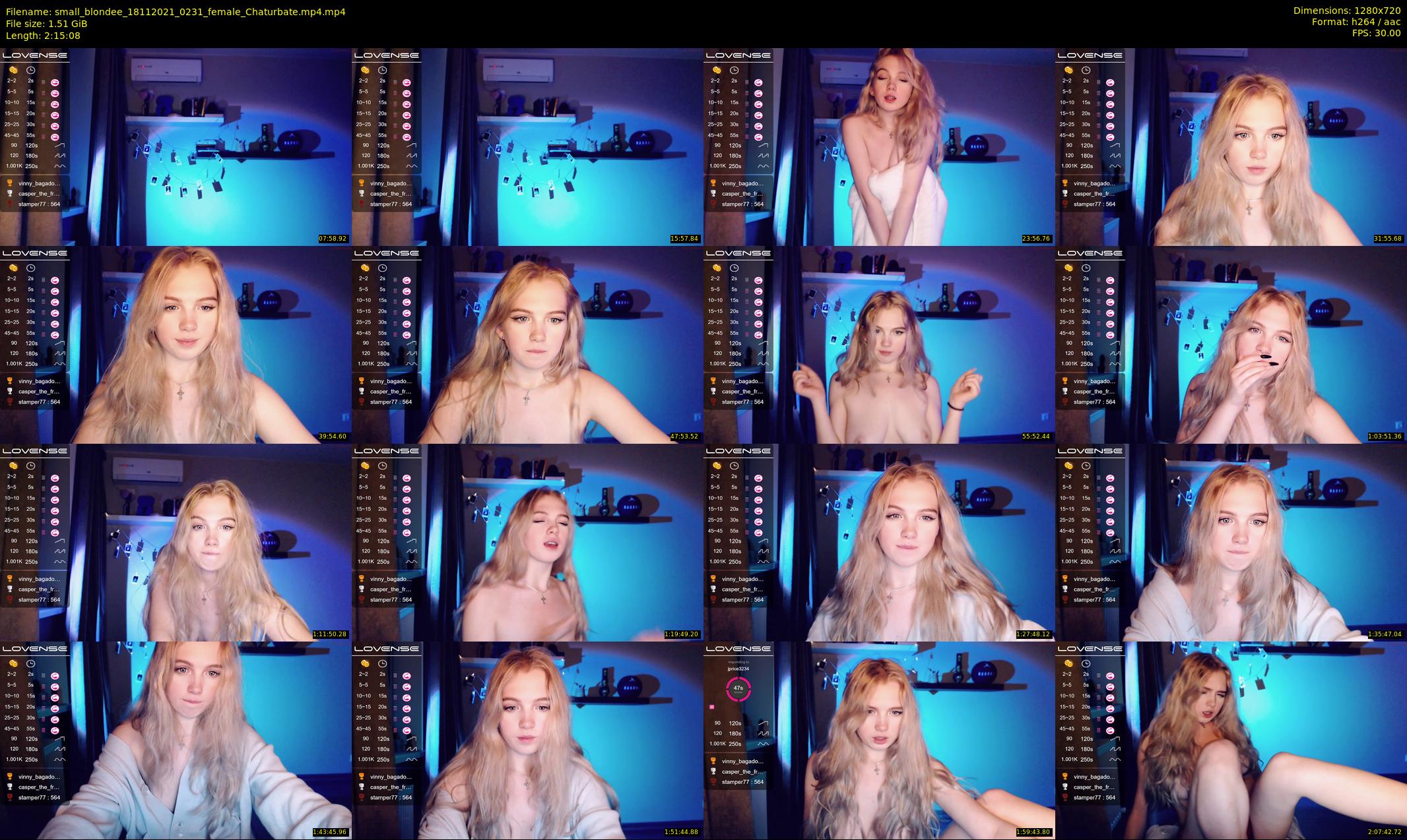 small_blondee — 136 minute Chaturbate female cam show recording, 720p, Nov 18, 2021