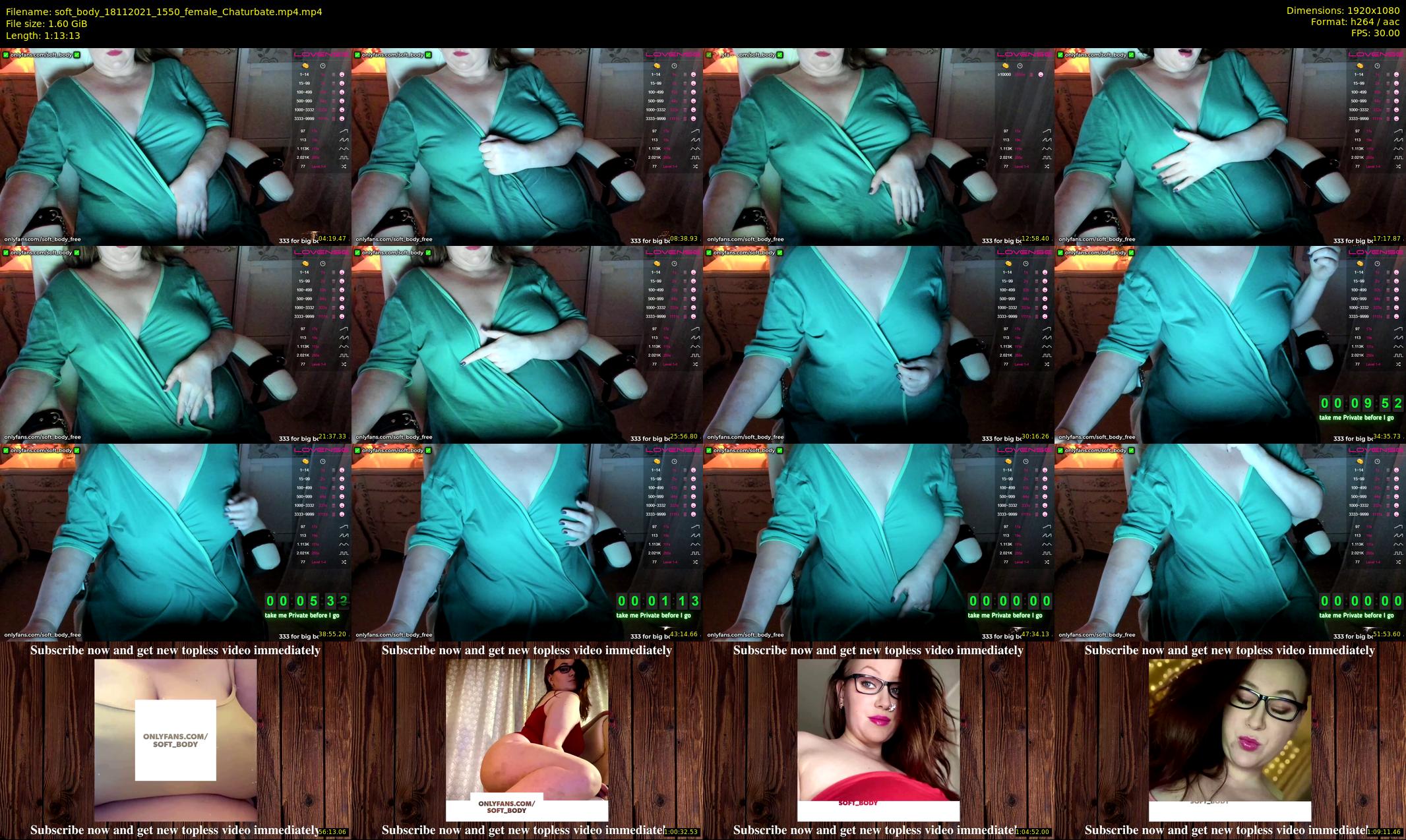 soft_body — 74 minute Chaturbate female cam show recording, 1080p, Nov 18, 2021