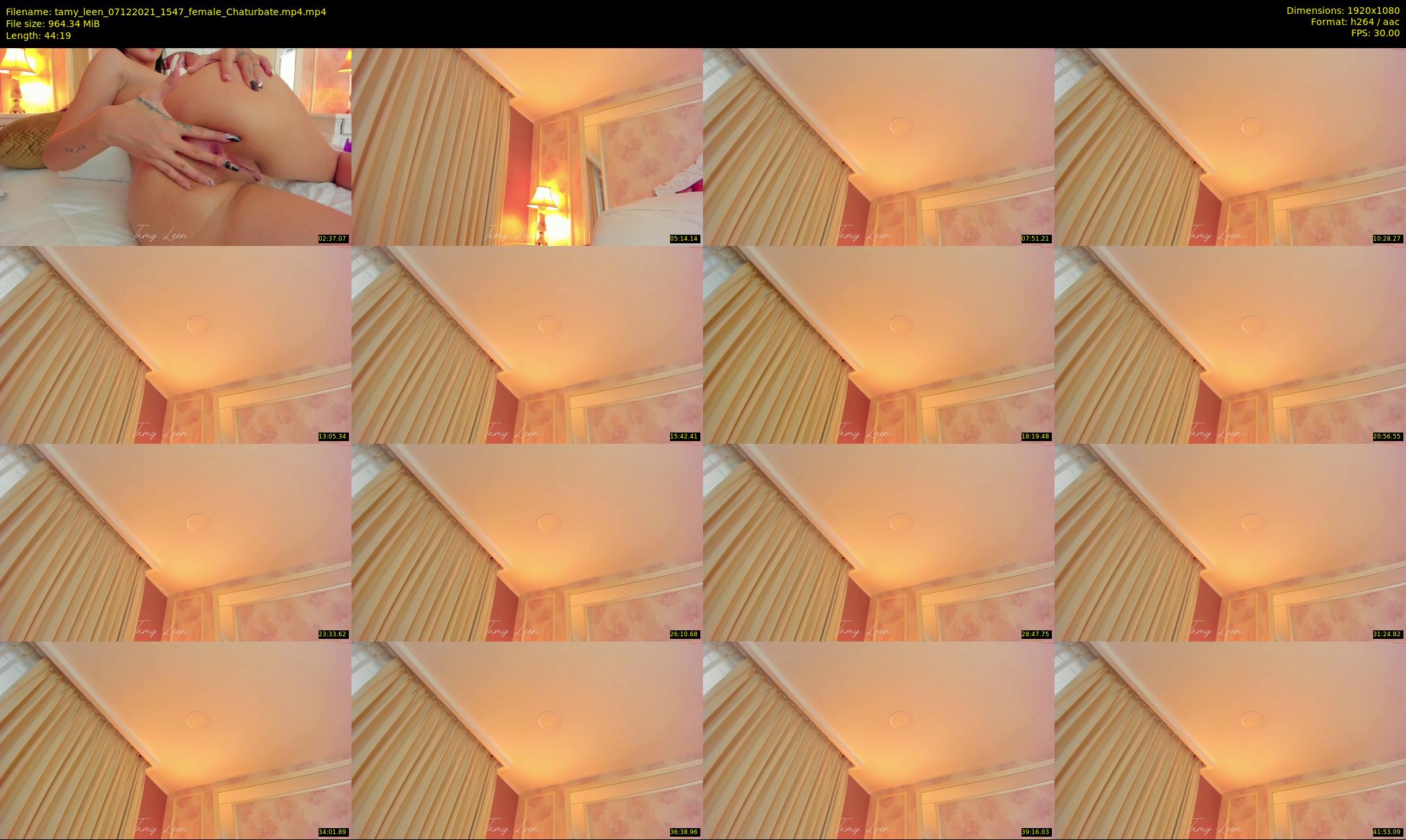 tamy_leen — 45 minute Chaturbate female cam show recording, 1080p, Dec 7, 2021