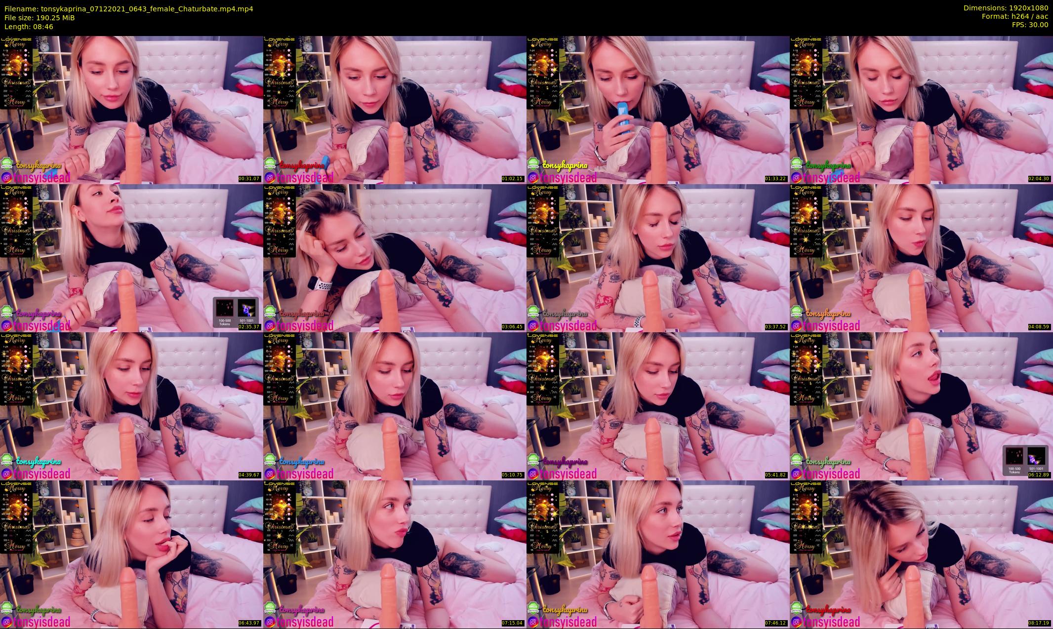 tonsykaprina — 9 minute Chaturbate couple cam show recording, 1080p, Dec 7, 2021