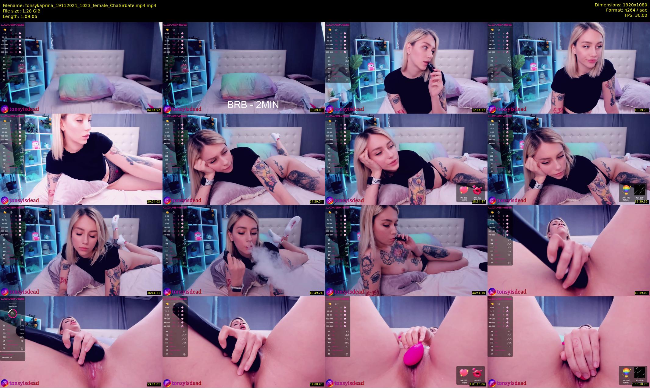 tonsykaprina — 70 minute Chaturbate couple cam show recording, 1080p, Nov 19, 2021