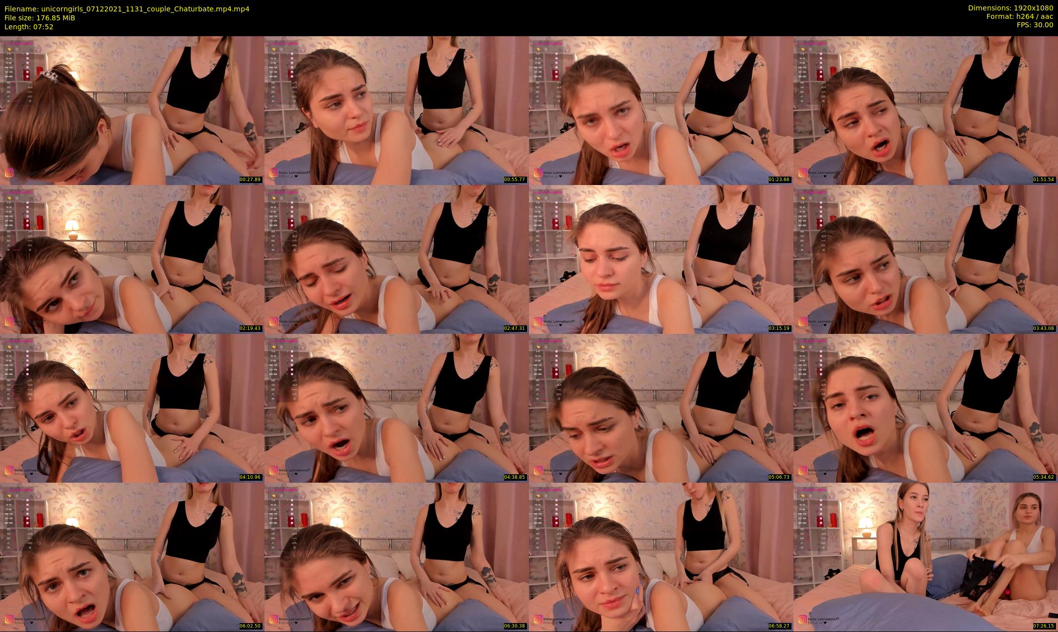 unicorngirls — 8 minute Chaturbate couple cam show recording, 1080p, Dec 7, 2021