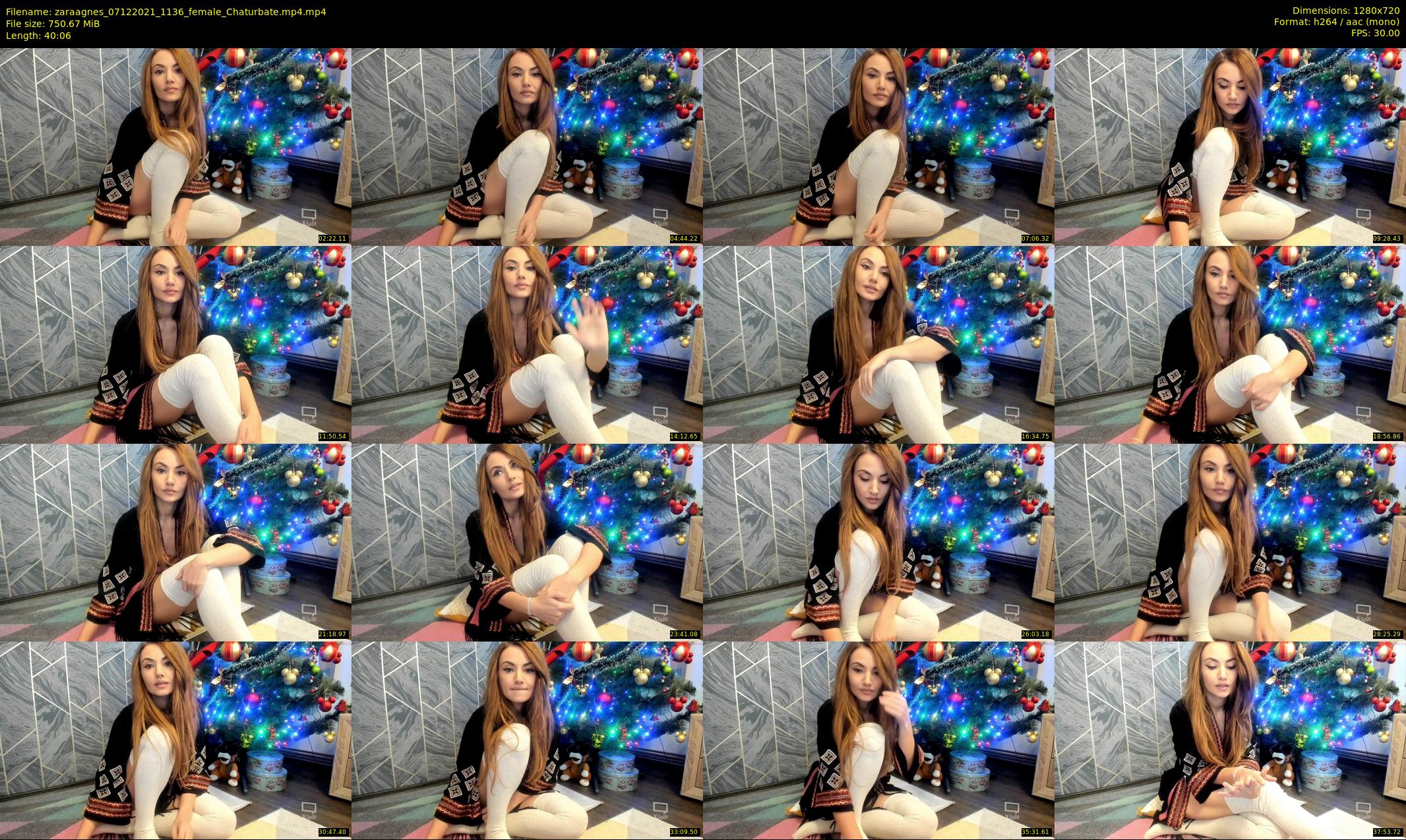 zaraagnes — 41 minute Chaturbate female cam show recording, 720p, Dec 7, 2021