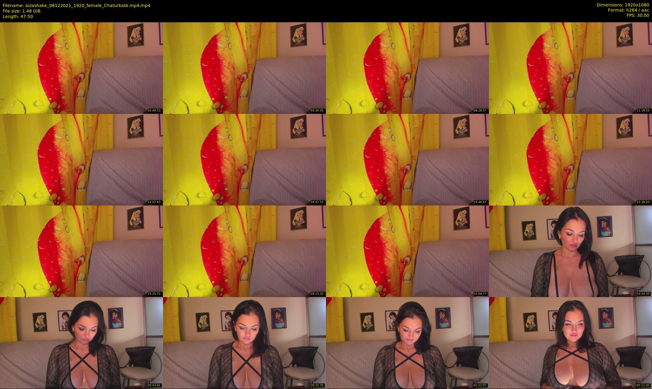 aizashake — 48 minute Chaturbate female cam show recording, 1080p, Dec 8, 2021