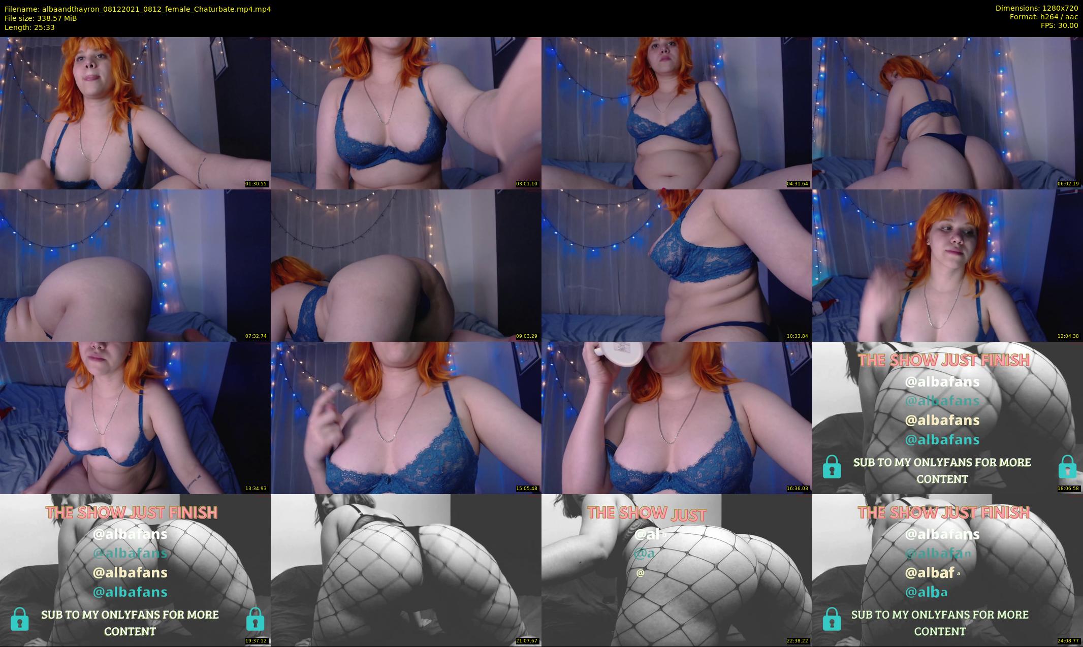 albaandthayron — 26 minute Chaturbate couple cam show recording, 720p, Dec 8, 2021