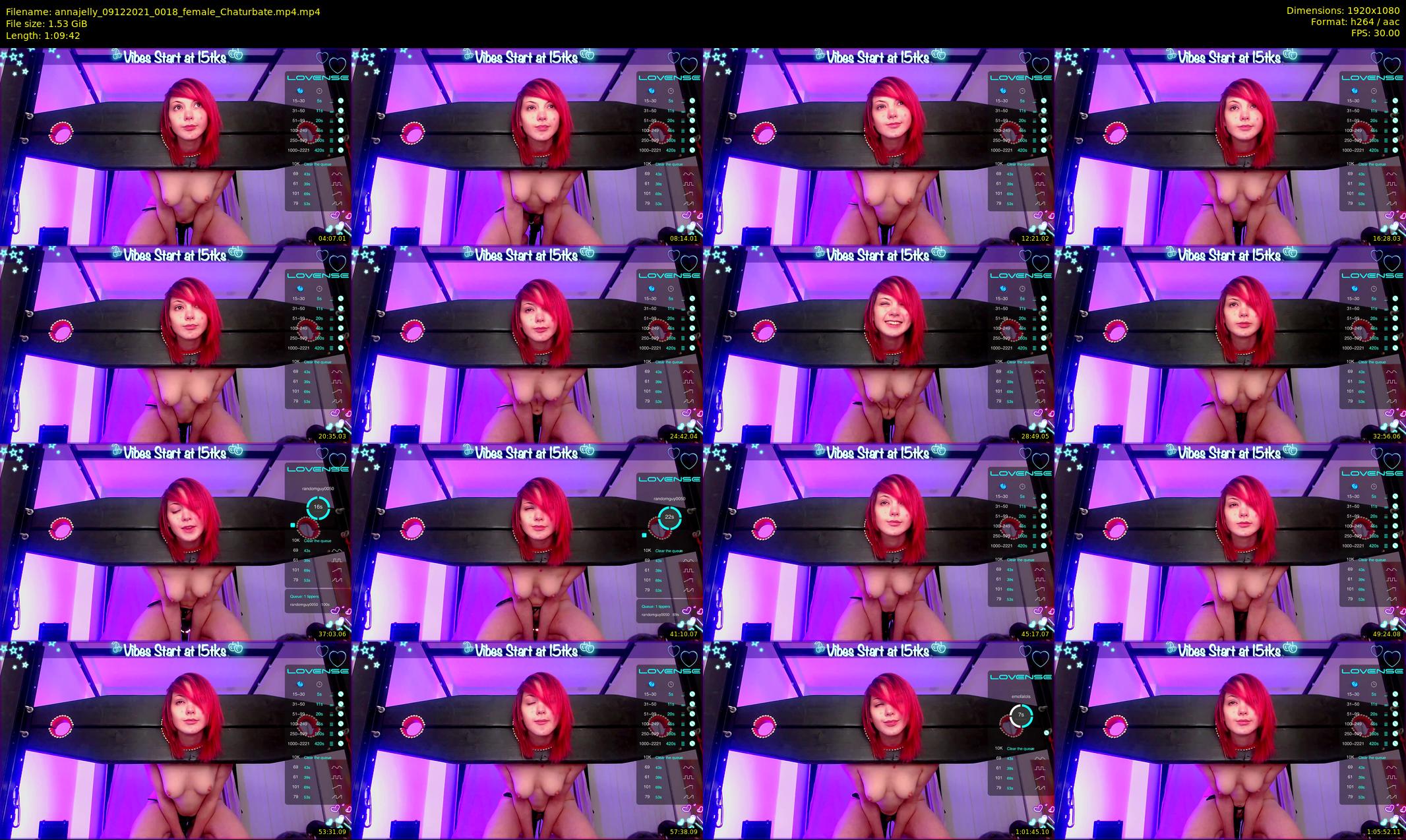 annajelly — 70 minute Chaturbate couple cam show recording, 1080p, Dec 9, 2021