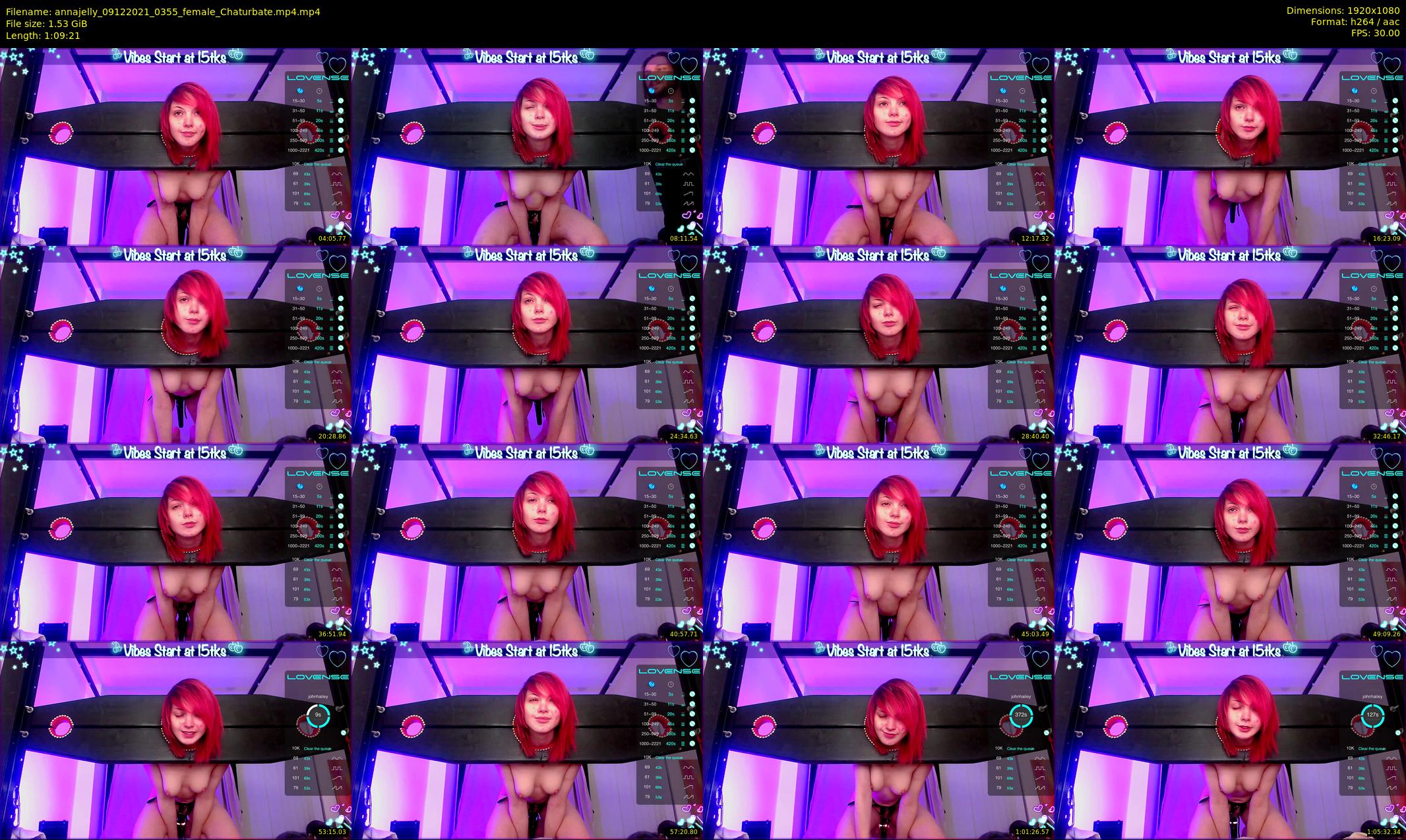 annajelly — 70 minute Chaturbate couple cam show recording, 1080p, Dec 9, 2021