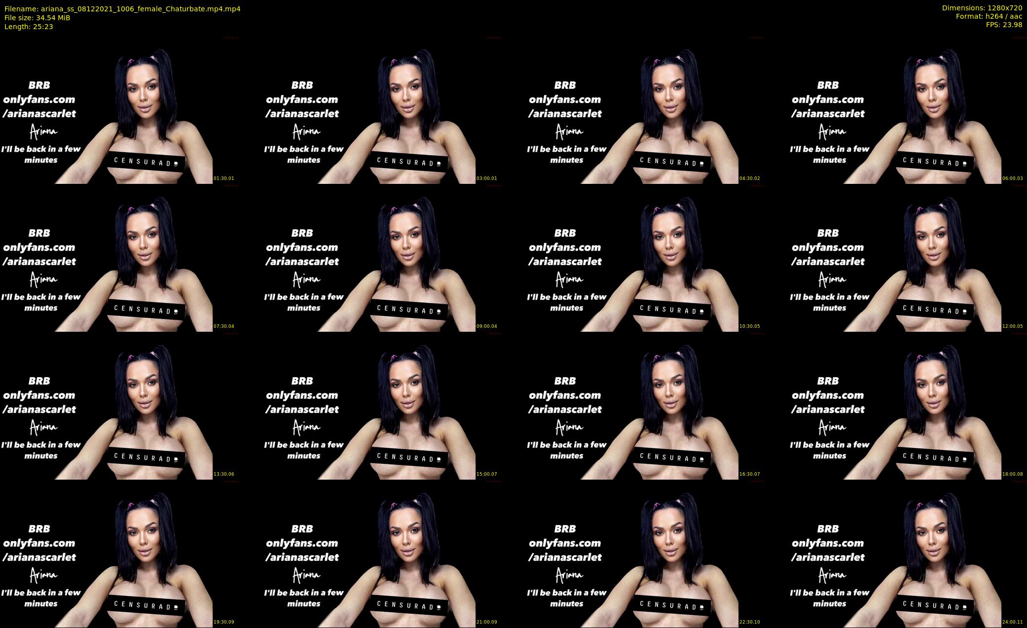 ariana_ss — 26 minute Chaturbate female cam show recording, 720p, Dec 8, 2021