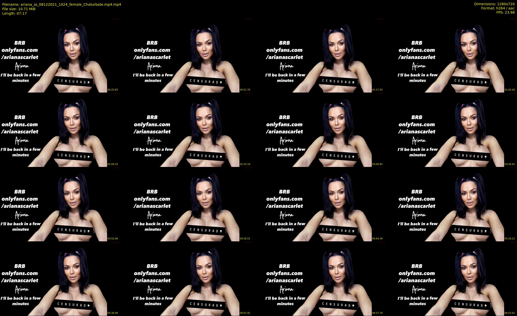 ariana_ss — 8 minute Chaturbate female cam show recording, 720p, Dec 8, 2021