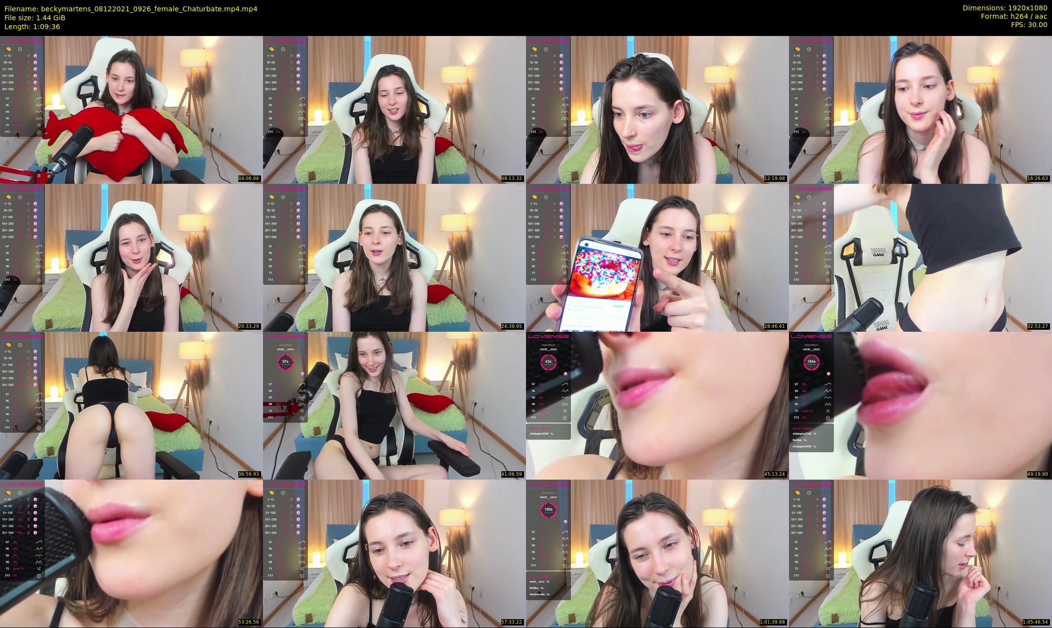 beckymartens — 70 minute Chaturbate female cam show recording, 1080p, Dec 8, 2021