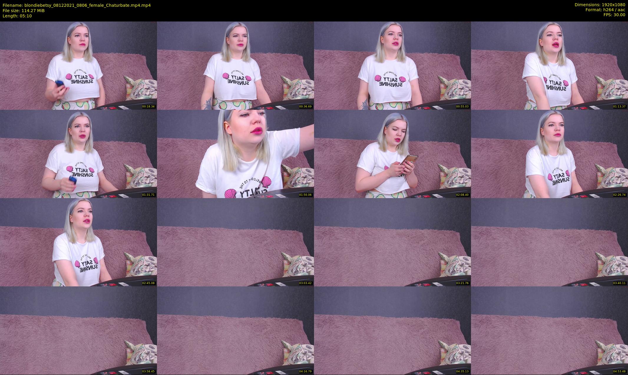 blondiebetsy — 6 minute Chaturbate female cam show recording, 1080p, Dec 8, 2021