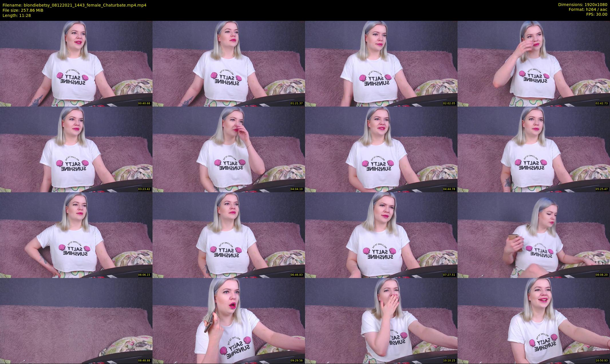 blondiebetsy — 12 minute Chaturbate female cam show recording, 1080p, Dec 8, 2021