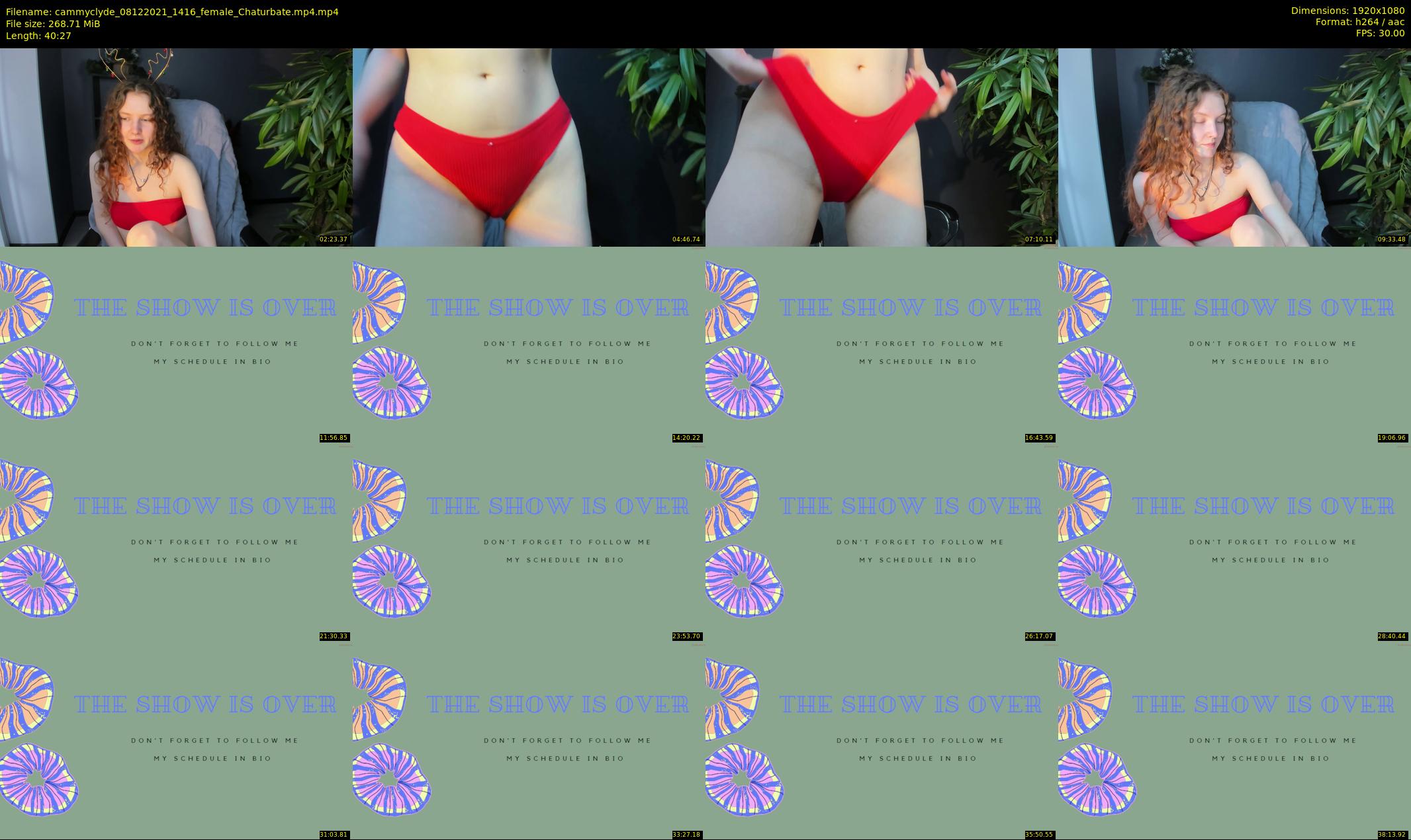 cammyclyde — 41 minute Chaturbate female cam show recording, 1080p, Dec 8, 2021