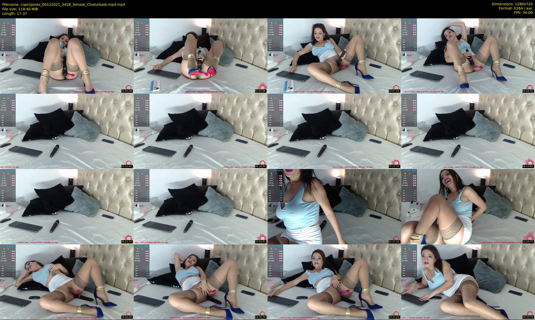 capriijones — 18 minute Chaturbate female cam show recording, 720p, Dec 9, 2021
