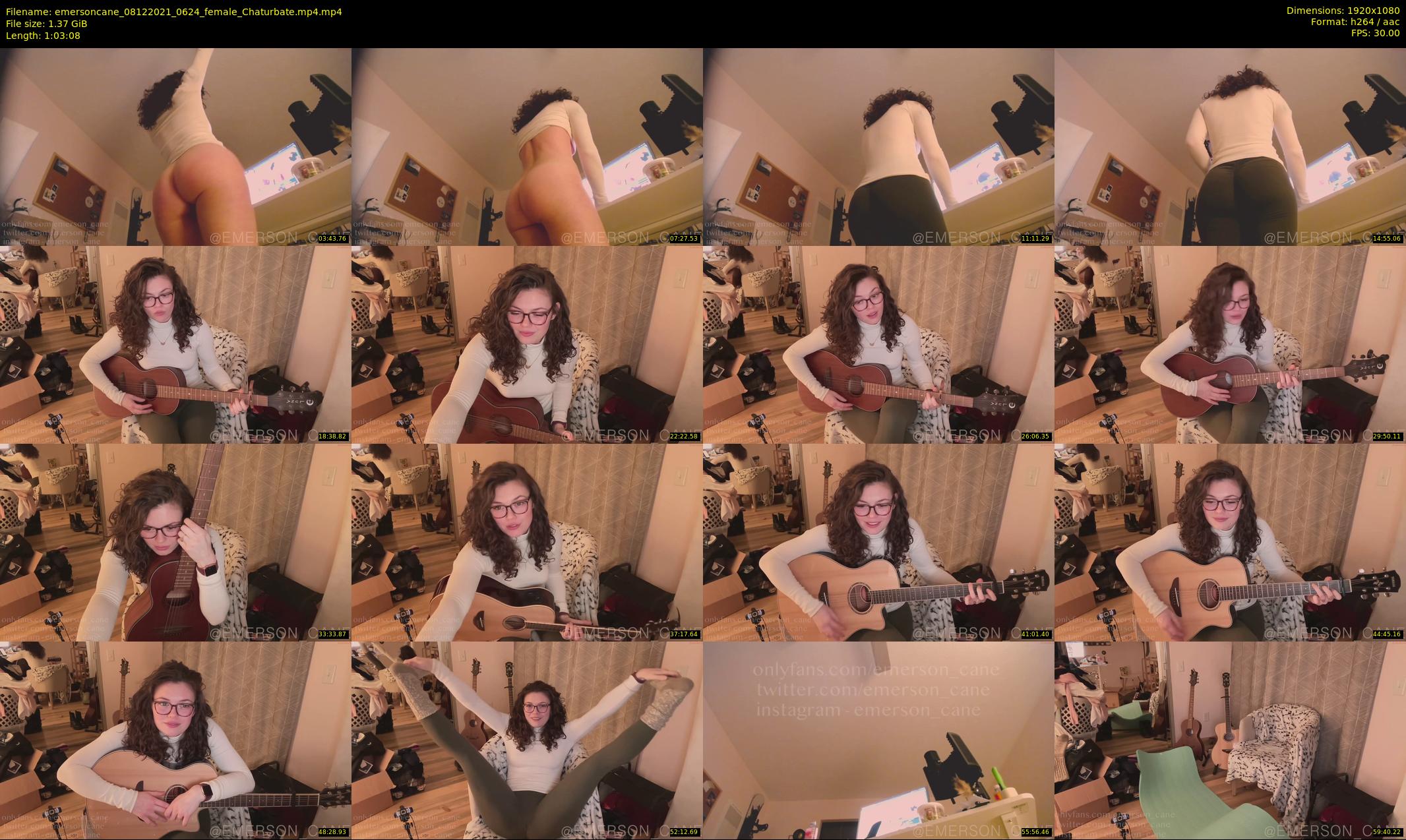 emersoncane — 64 minute Chaturbate female cam show recording, 1080p, Dec 8, 2021