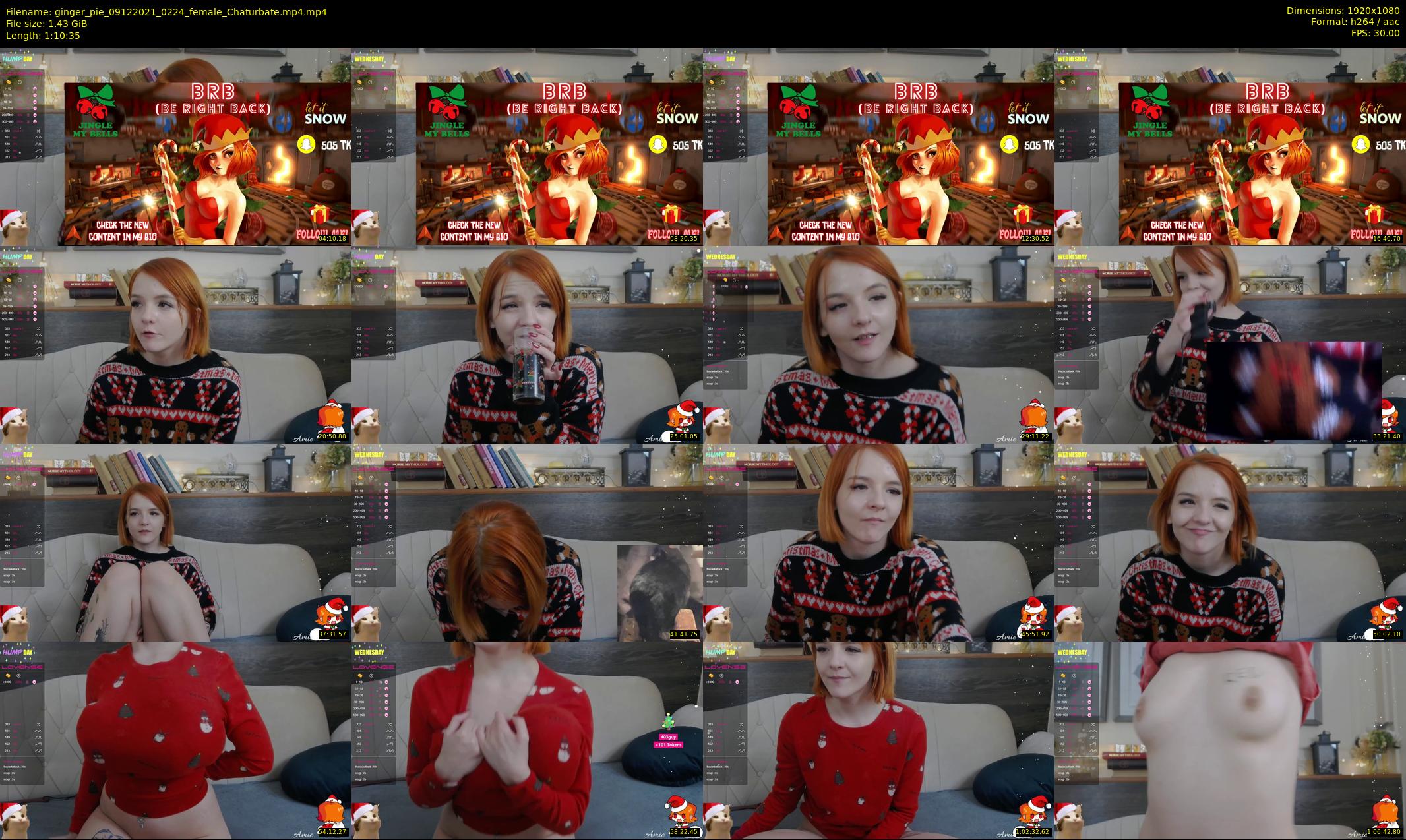 ginger_pie — 71 minute Chaturbate female cam show recording, 1080p, Dec 9, 2021