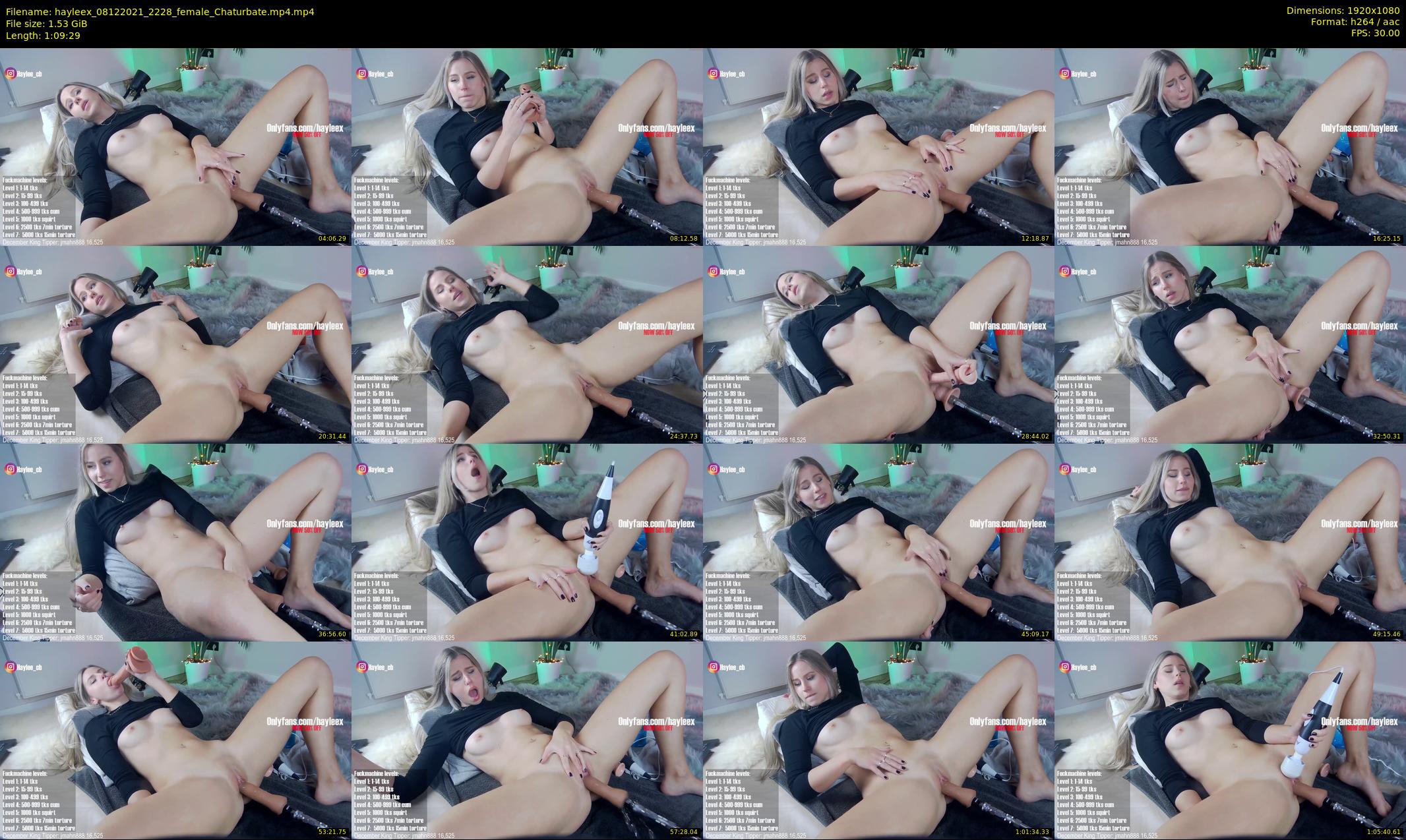 hayleex — 70 minute Chaturbate female cam show recording, 1080p, Dec 8, 2021