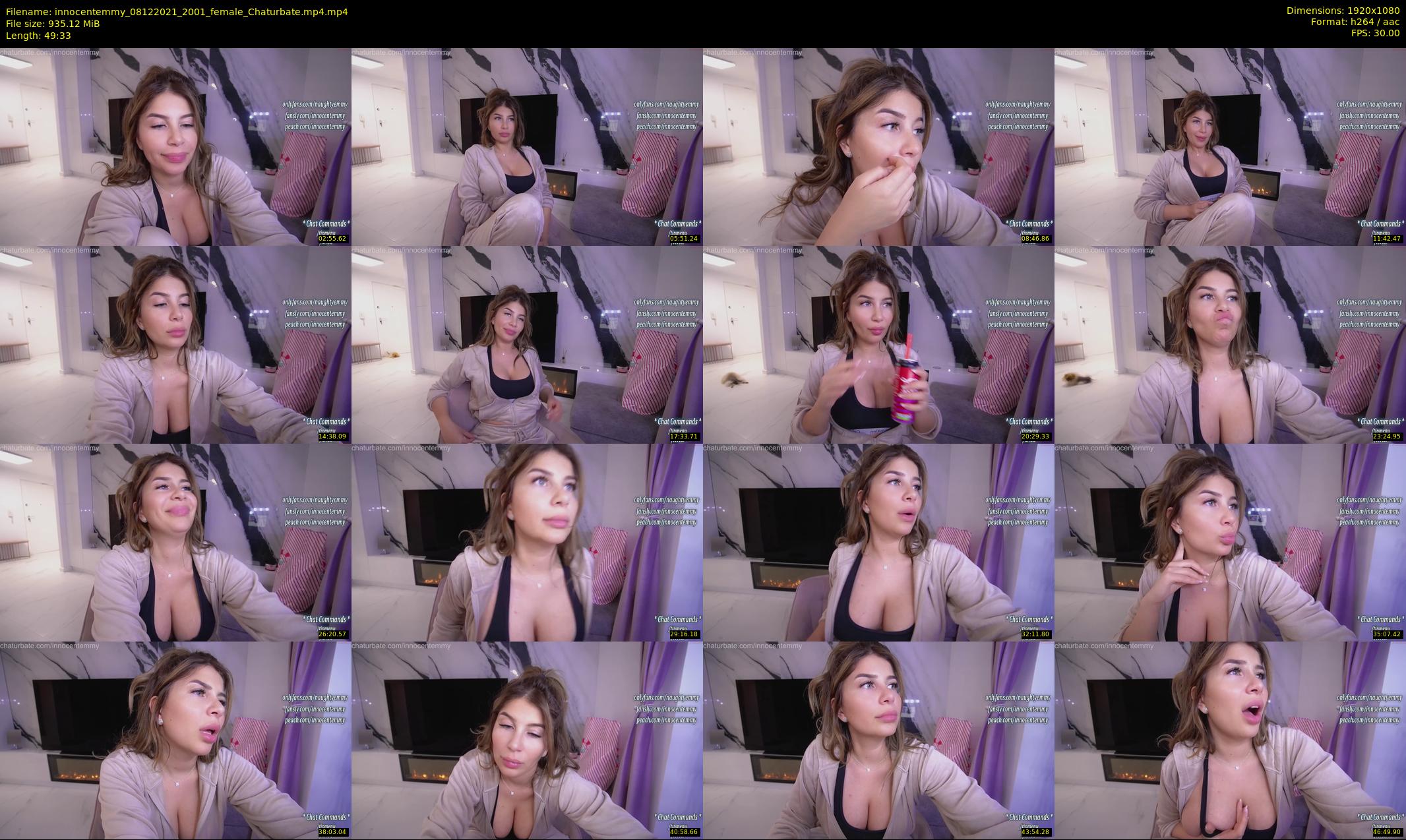 innocentemmy — 50 minute Chaturbate female cam show recording, 1080p, Dec 8, 2021