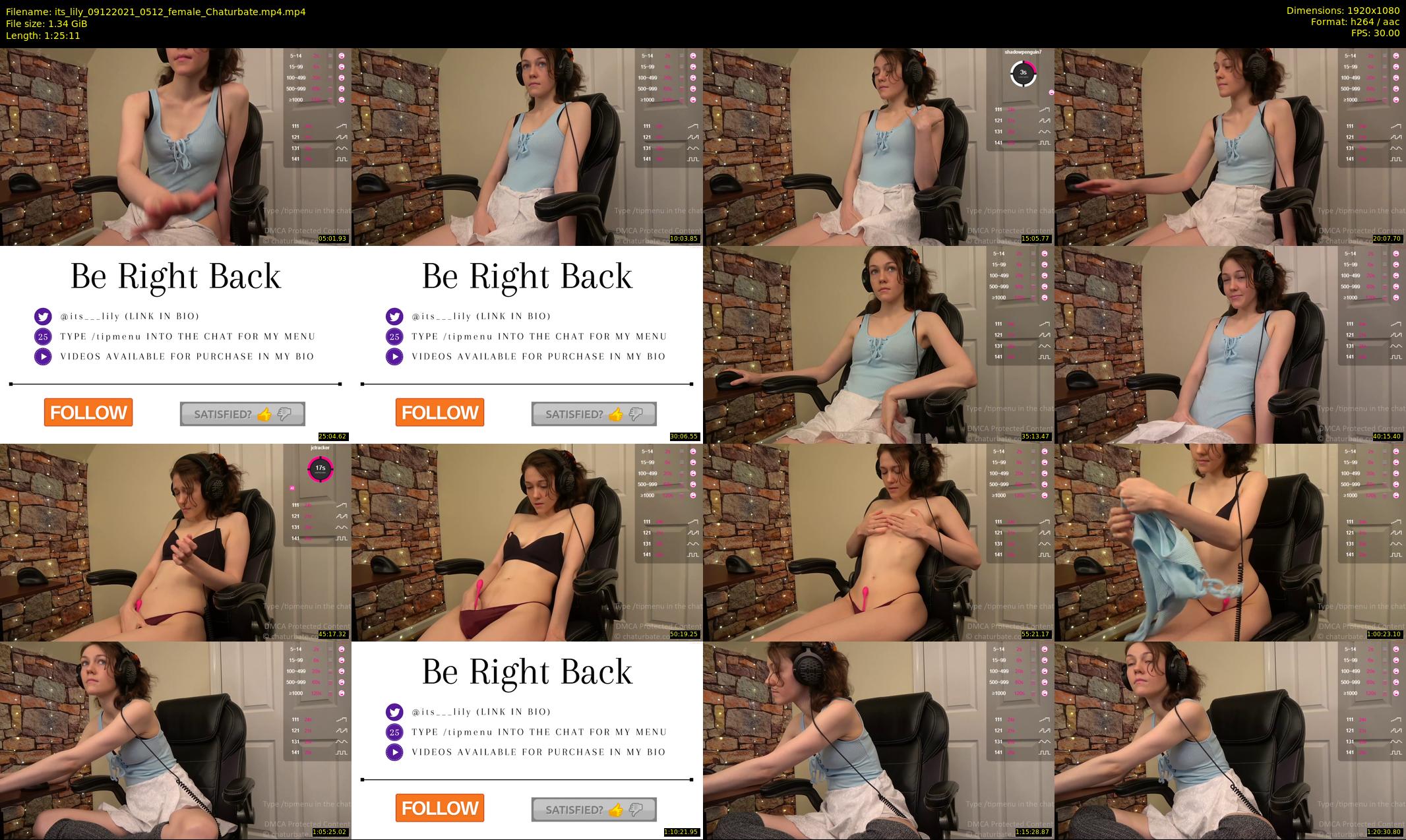 its_lily — 86 minute Chaturbate female cam show recording, 1080p, Dec 9, 2021
