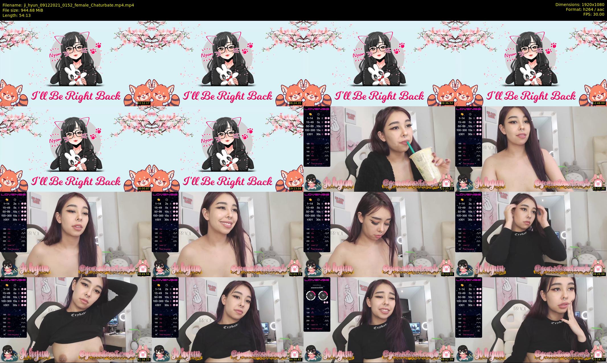 ji_hyun — 55 minute Chaturbate female cam show recording, 1080p, Dec 9, 2021