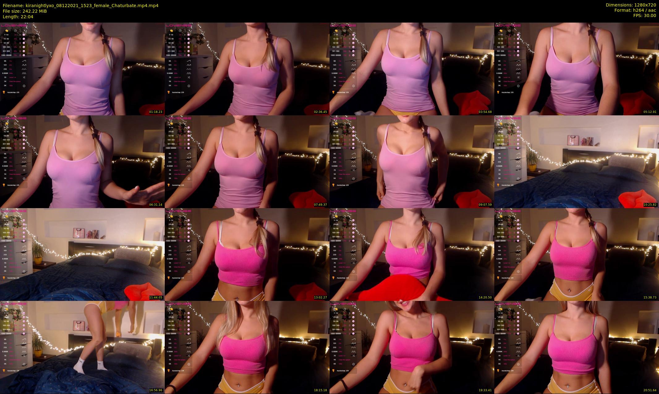 kiranightlyxo — 23 minute Chaturbate female cam show recording, 720p, Dec 8, 2021