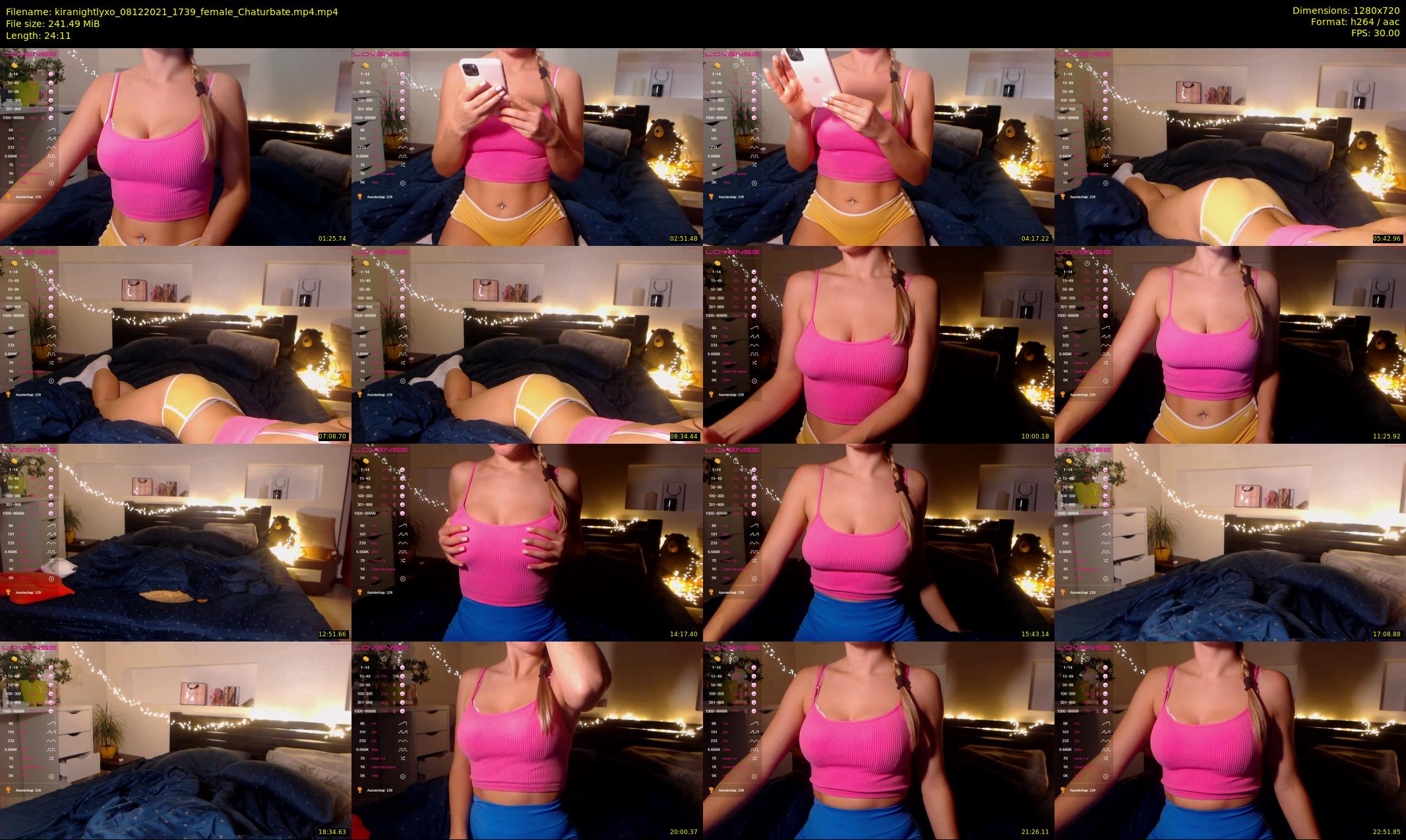 kiranightlyxo — 25 minute Chaturbate female cam show recording, 720p, Dec 8, 2021