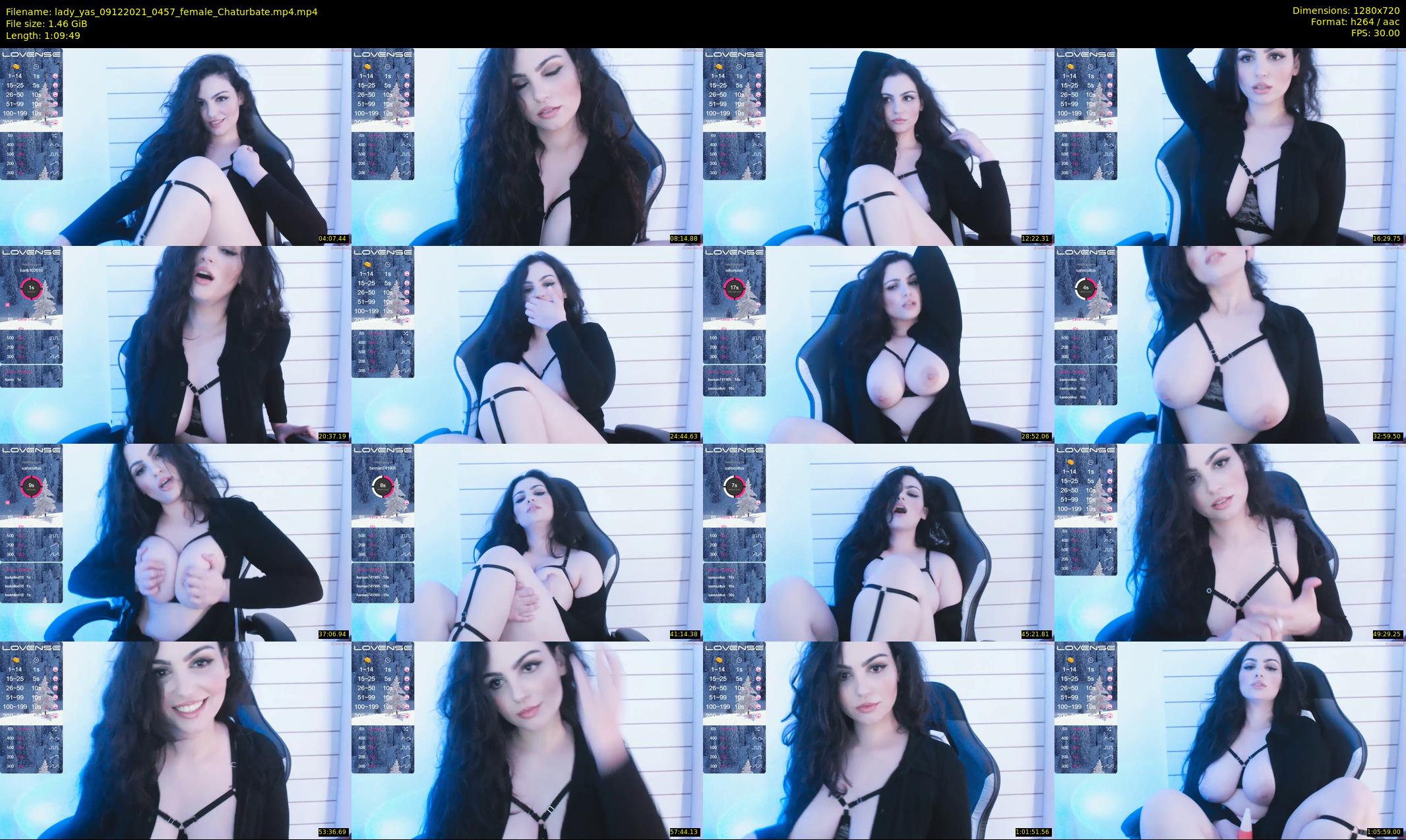 lady_yas — 70 minute Chaturbate female cam show recording, 720p, Dec 9, 2021