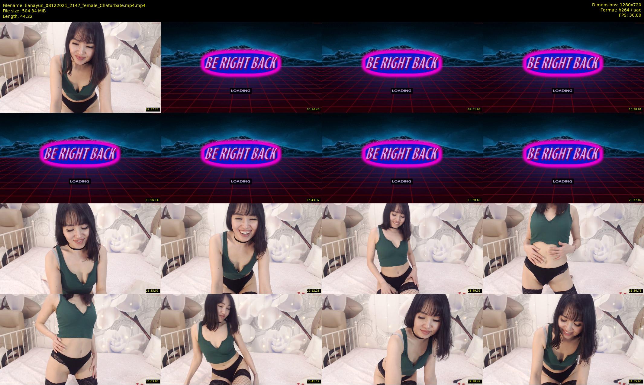 lianayun — 45 minute Chaturbate female cam show recording, 720p, Dec 8, 2021