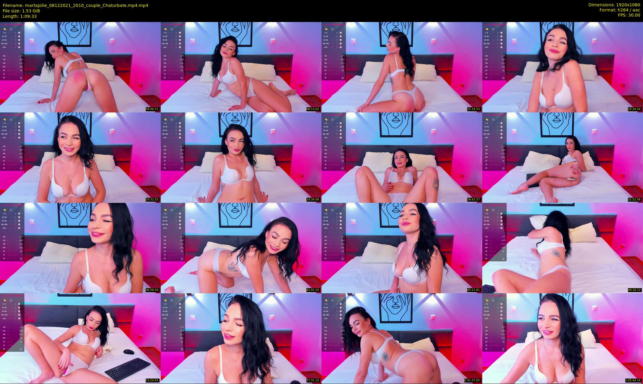 martajolie — 70 minute Chaturbate female cam show recording, 1080p, Dec 8, 2021