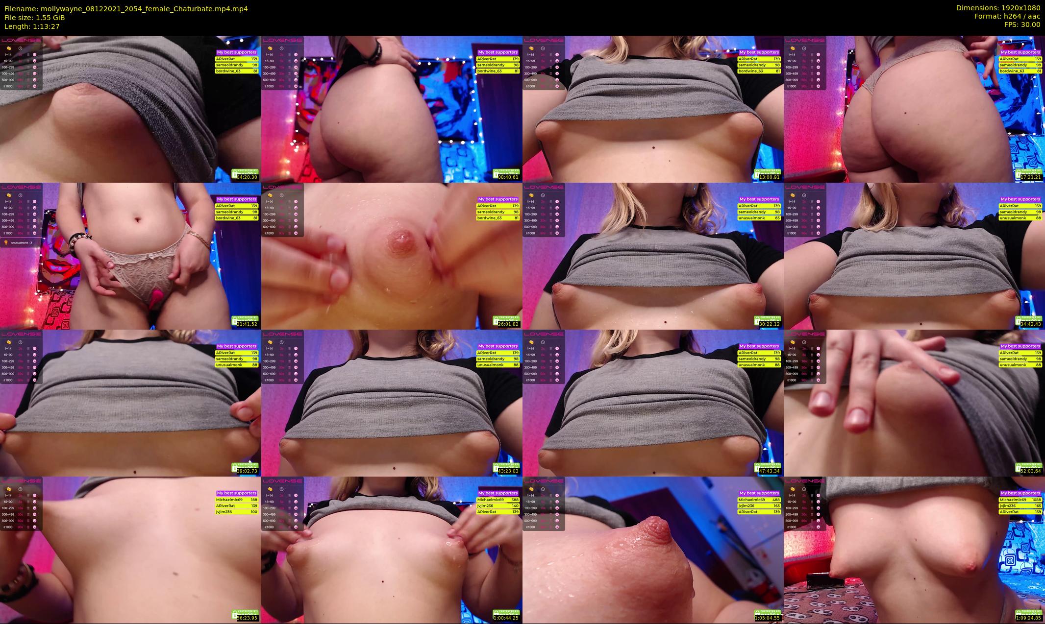 mollywayne — 74 minute Chaturbate female cam show recording, 1080p, Dec 8, 2021