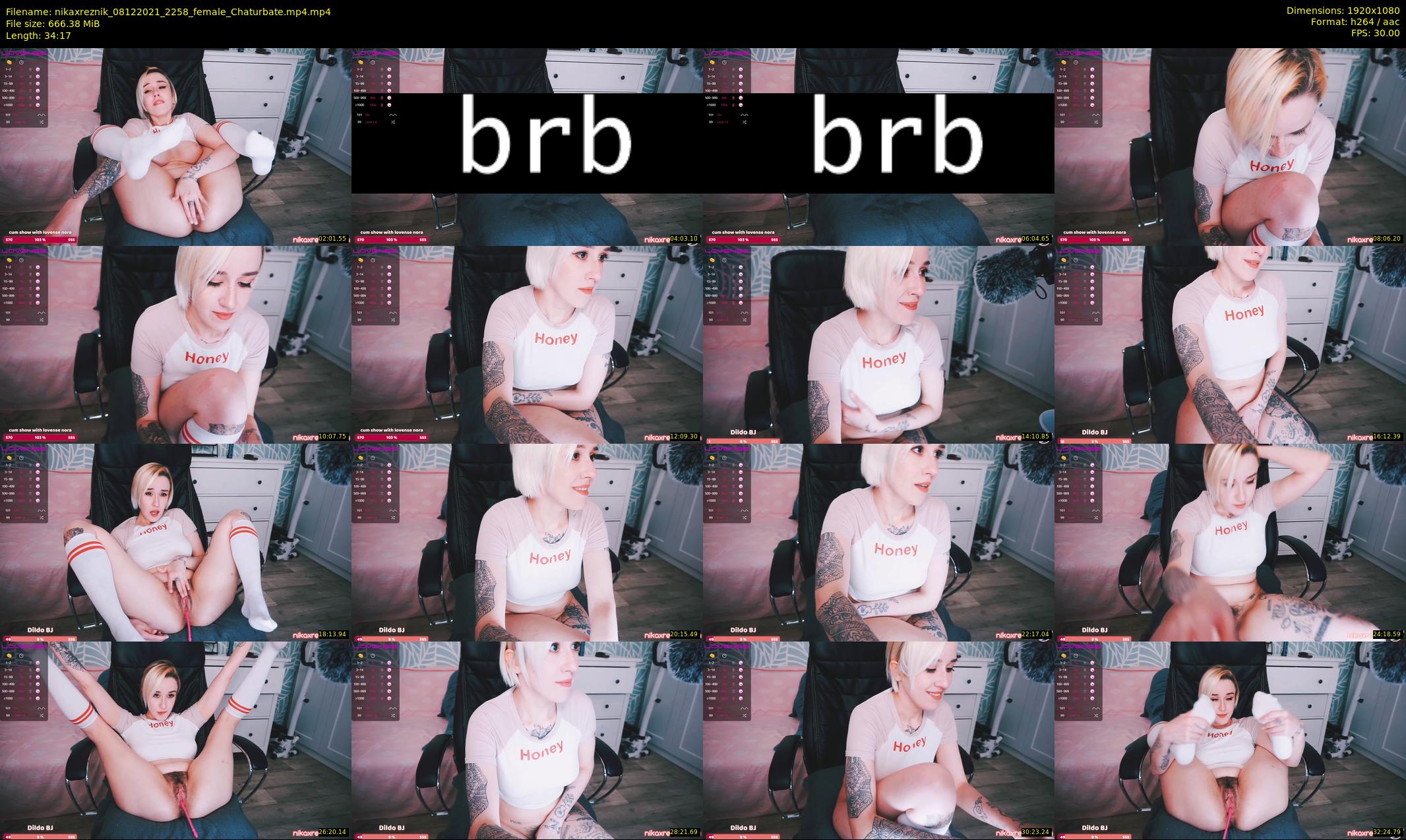 nikaxreznik — 35 minute Chaturbate female cam show recording, 1080p, Dec 8, 2021