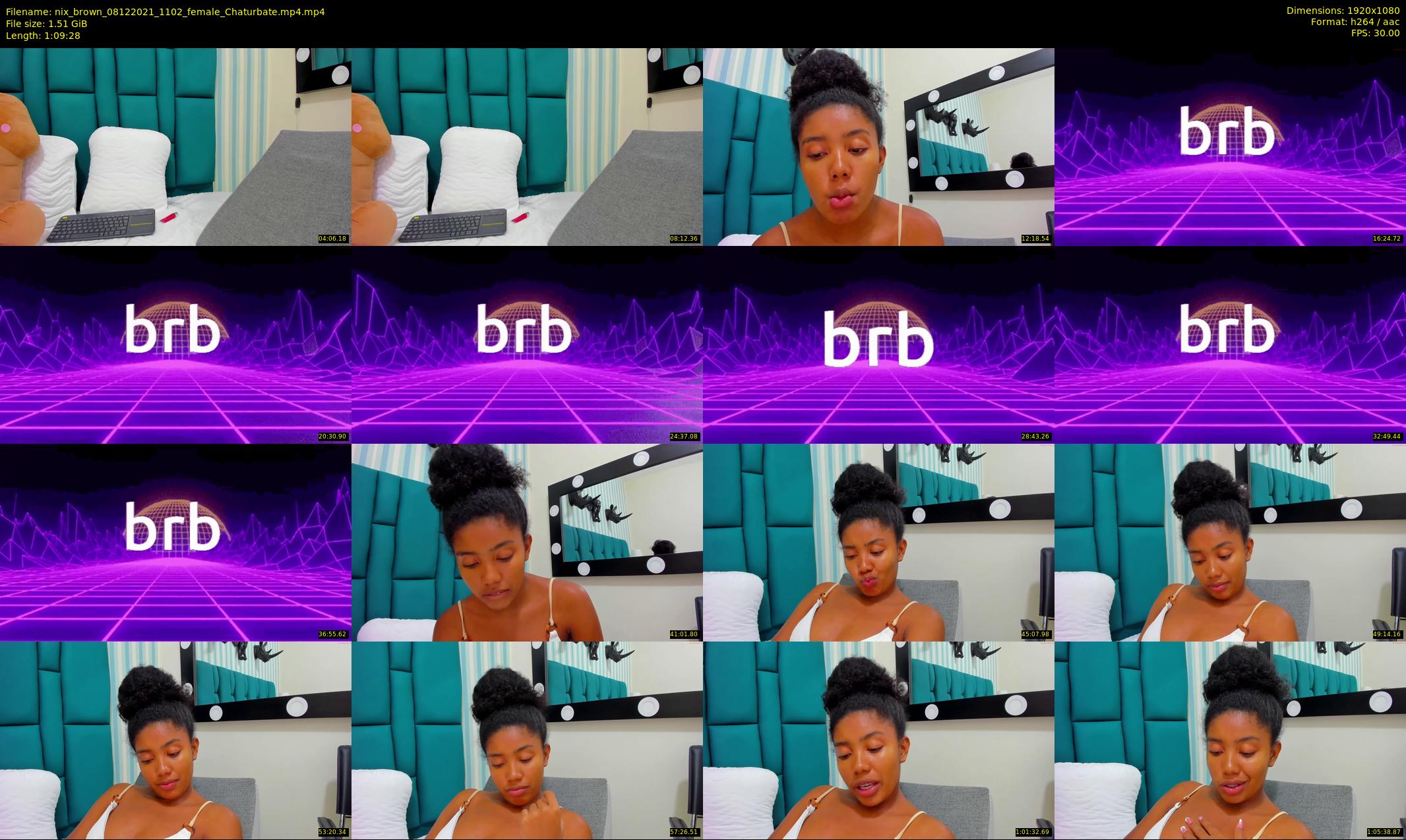 nix_brown — 70 minute Chaturbate female cam show recording, 1080p, Dec 8, 2021