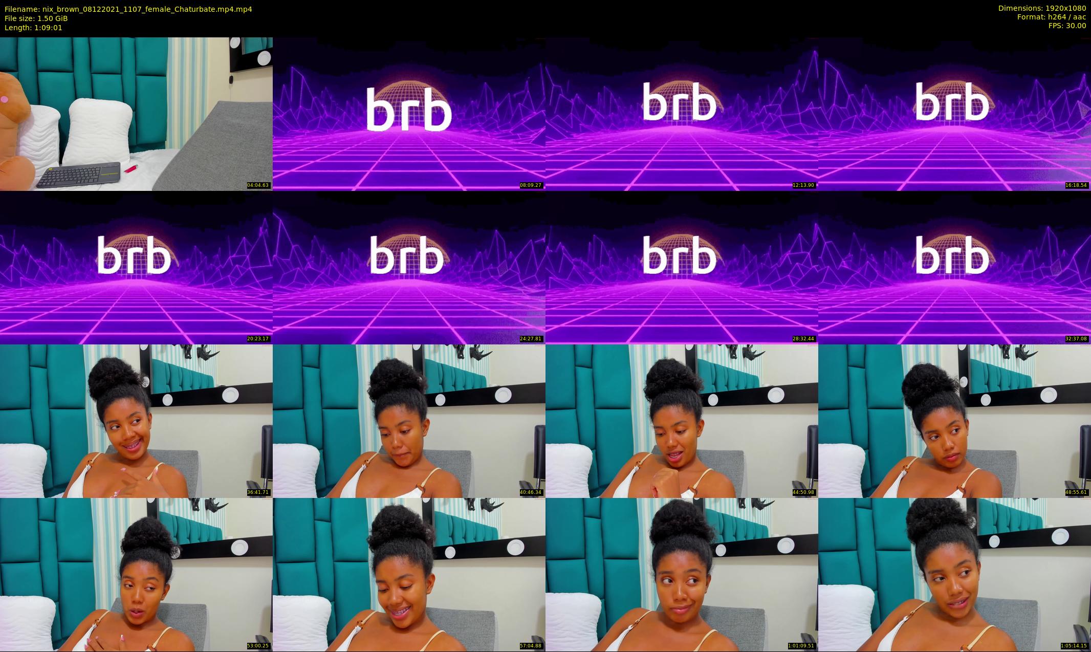 nix_brown — 70 minute Chaturbate female cam show recording, 1080p, Dec 8, 2021