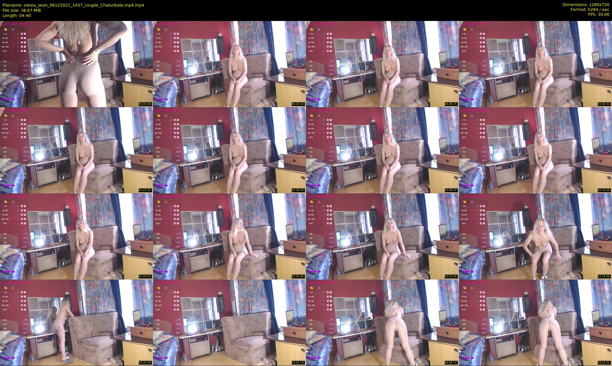olesia_sean — 5 minute Chaturbate couple cam show recording, 720p, Dec 8, 2021