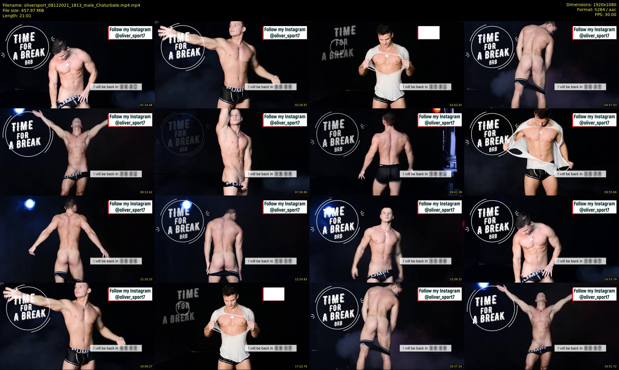 oliversport — 22 minute Chaturbate male cam show recording, 1080p, Dec 8, 2021