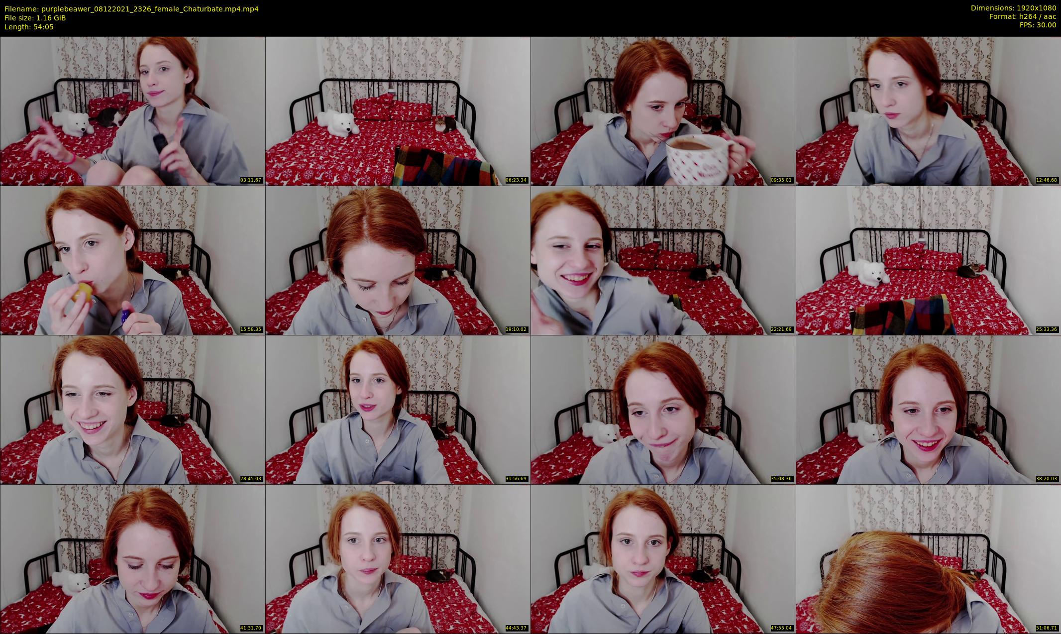 purplebeawer — 55 minute Chaturbate female cam show recording, 1080p, Dec 8, 2021