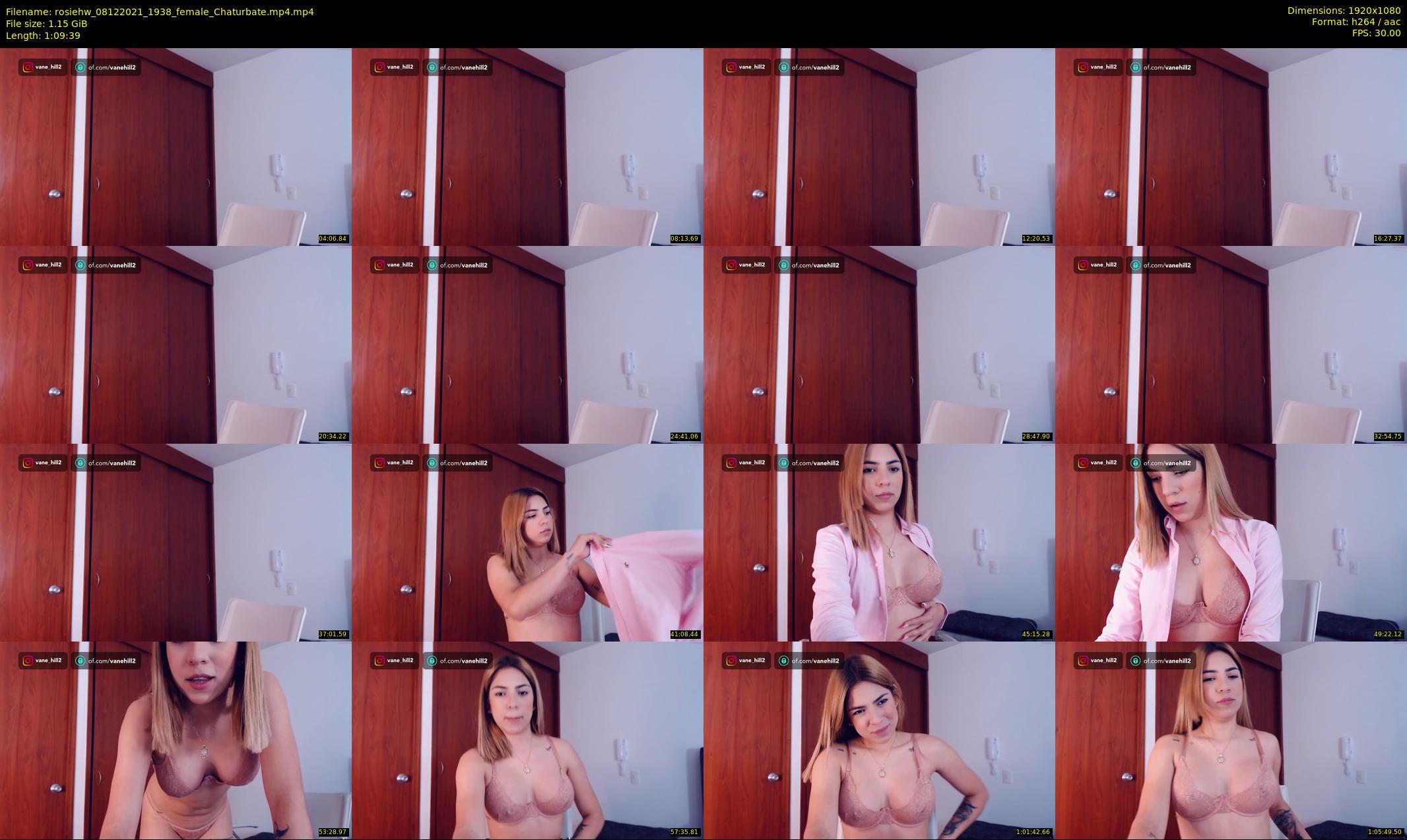 rosiehw — 70 minute Chaturbate couple cam show recording, 1080p, Dec 8, 2021